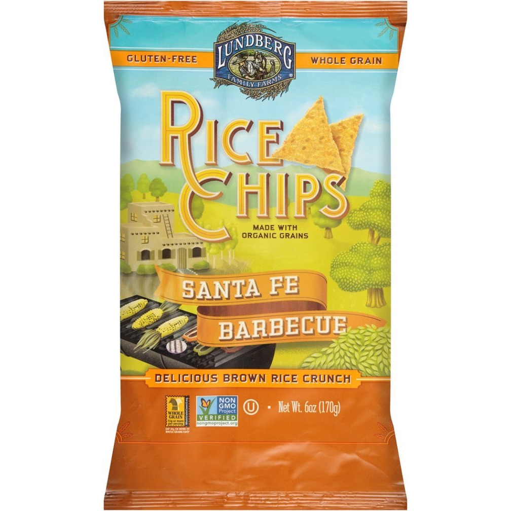 Lundberg Family Farms Rice Chips, Santa Fe Barbeque, 6 Ounce (Pack Of 12)