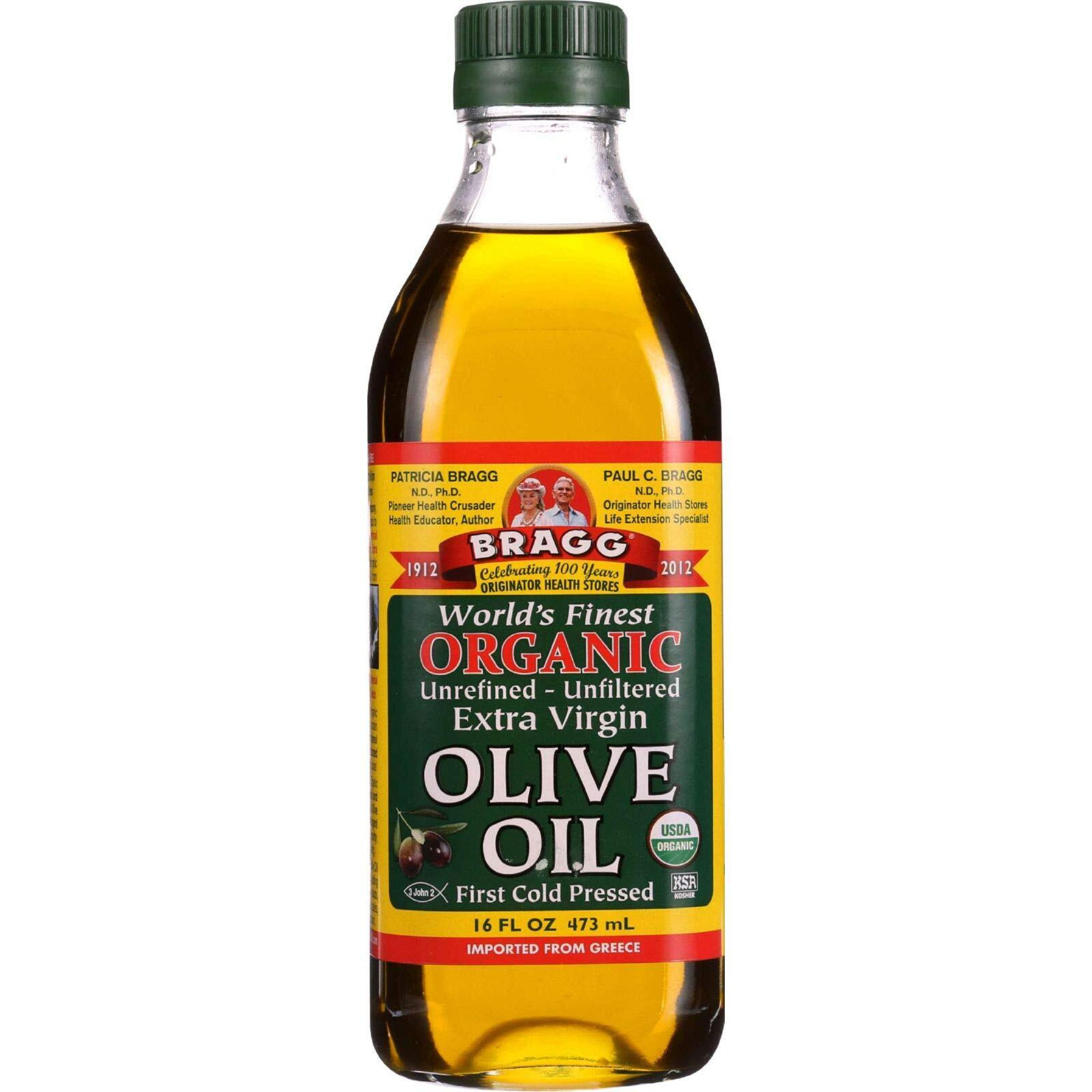 Bragg Olive Oil, Organic Extra Virgin, 16 Fl Oz