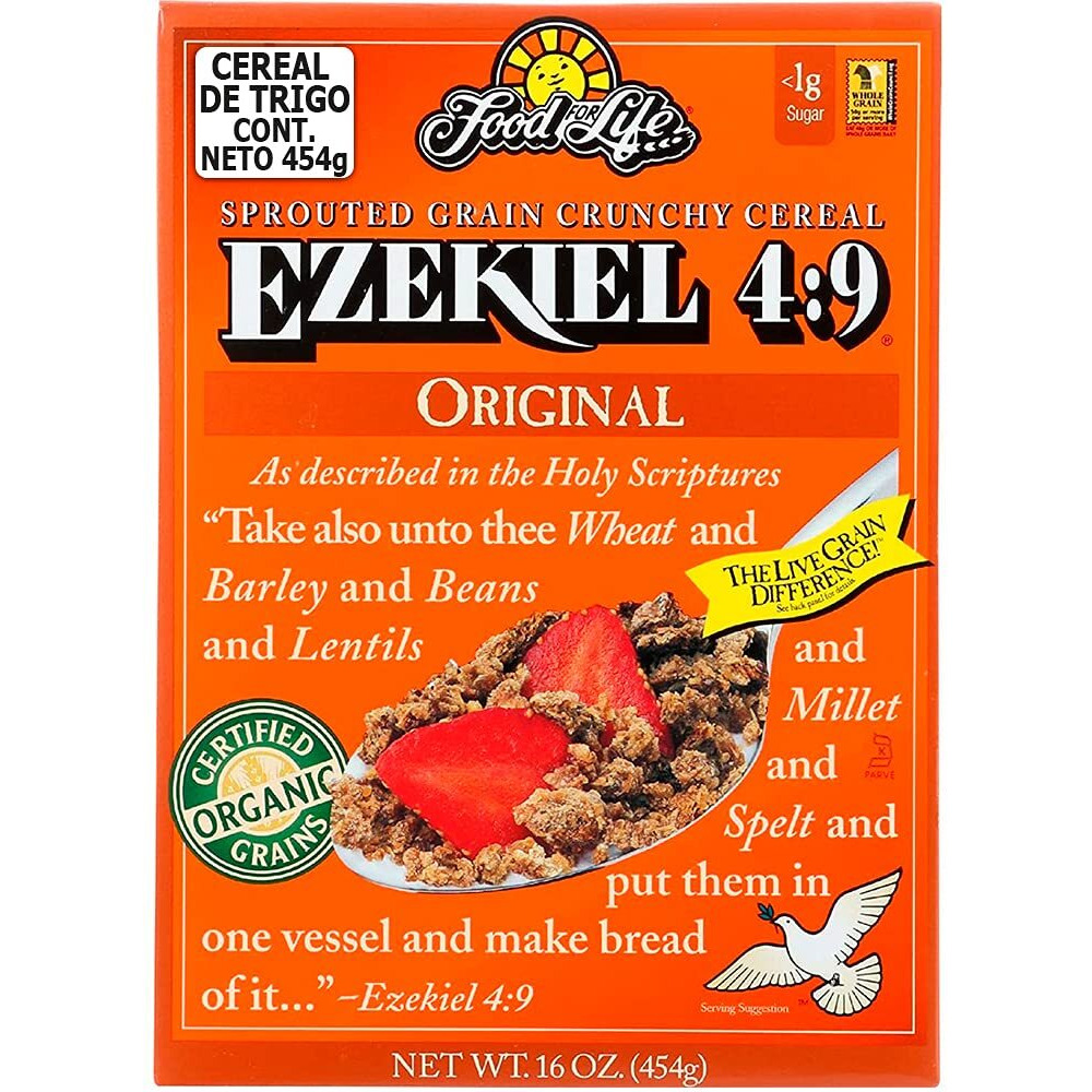 Food For Life, Ezekiel 49 Organic Sprouted Grain Cereal, Original, 16 Oz