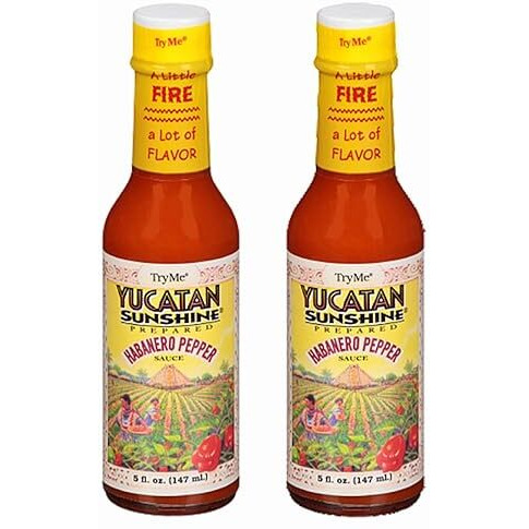 Try Me Yucatan Sunshine Habanero Pepper Sauce, 5Oz Bottle (Pack Of 2)