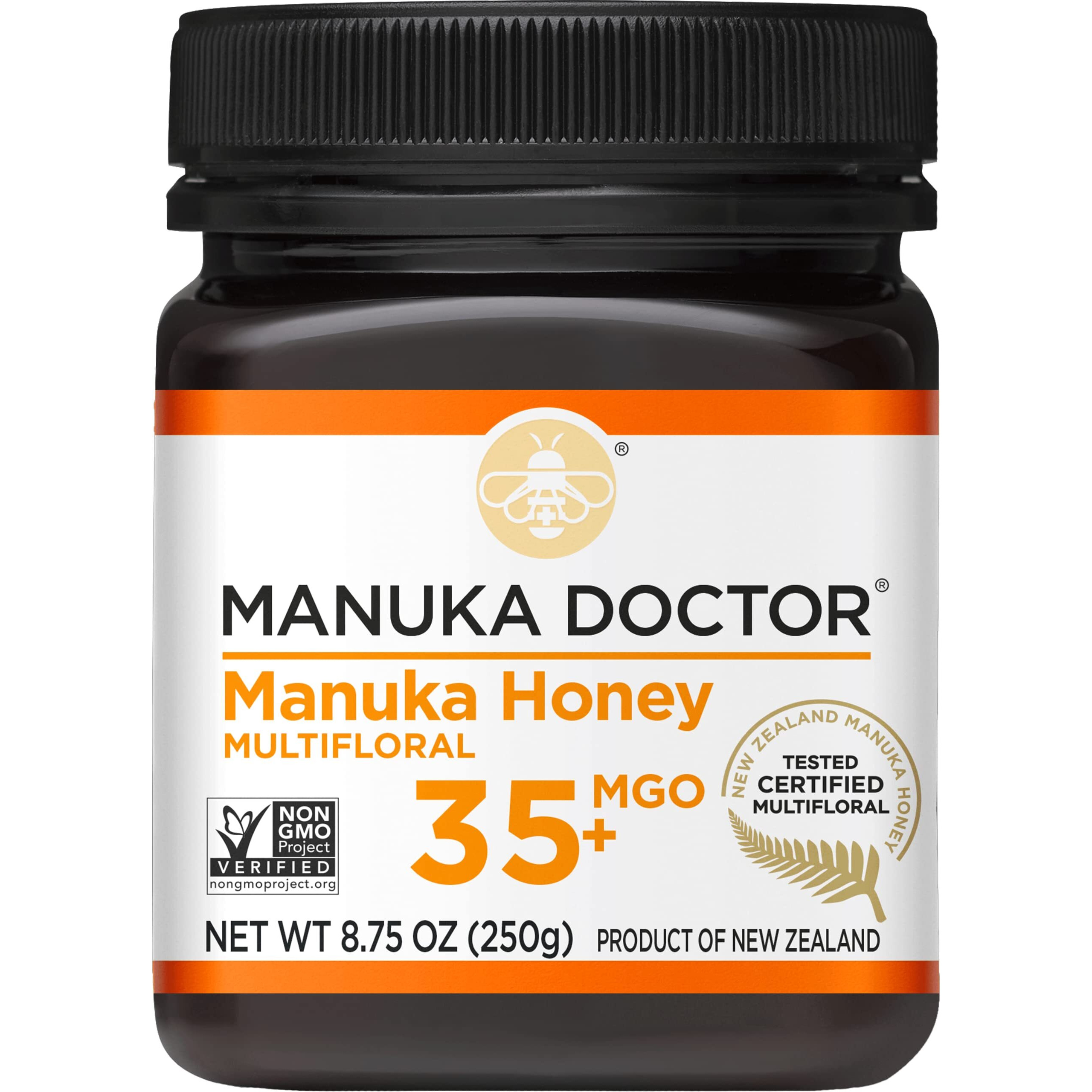 Manuka Doctor - Mgo 35+ Manuka Honey Multifloral, 100% Pure New Zealand Honey. Certified. Guaranteed. Raw. Non-Gmo (8.75Oz)