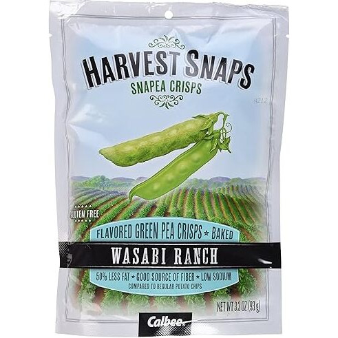 Calbee Snapea Crisps - Wasabi Ranch, 3.3 Ounce (Pack Of 4)