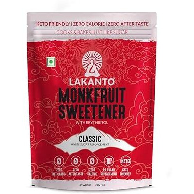 Lakanto, Monkfruit Natural Sweetener, Classic, 1.76 Pounds
