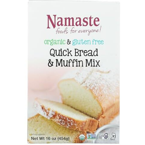 Namaste Foods Organic Gluten Free Quick Bread & Muffin Mix, 16 Ounce - Allergen Free