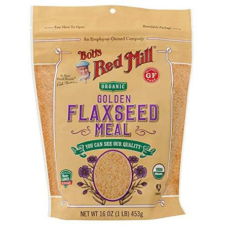 Bob's Red Mill Organic Golden Flaxseed Meal, 16Oz (Pack Of 1) - Non Gmo, Vegan, Paleo Friendly, Keto Friendly, Kosher