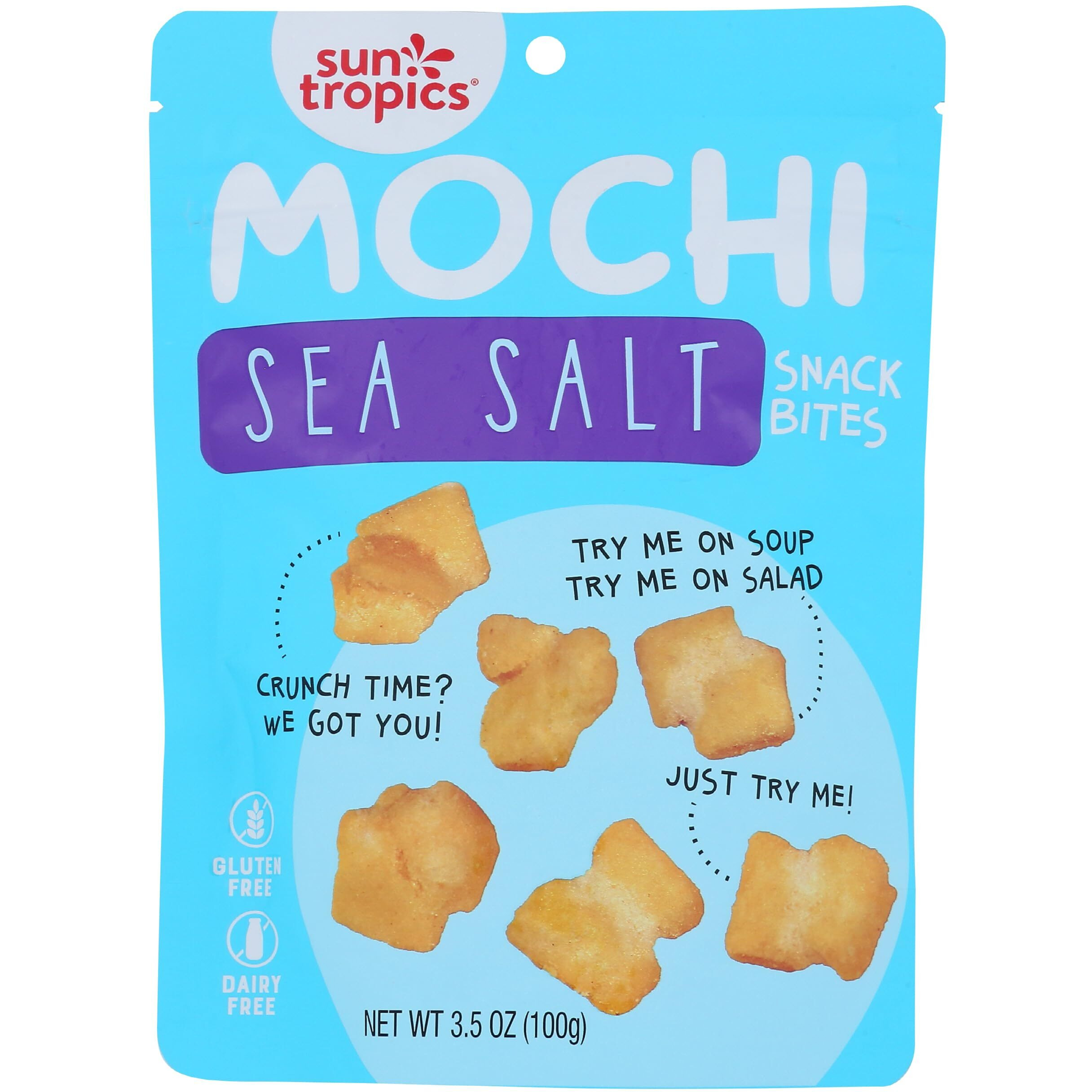 Sun Tropics Sea Salt Mochi Snack Bites, 3.5 Ounce