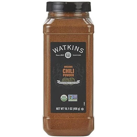 Watkins Gourmet Spice, Organic Chili Powder, Bulk Food Service Size, 16.1 Oz (Pack Of 1)