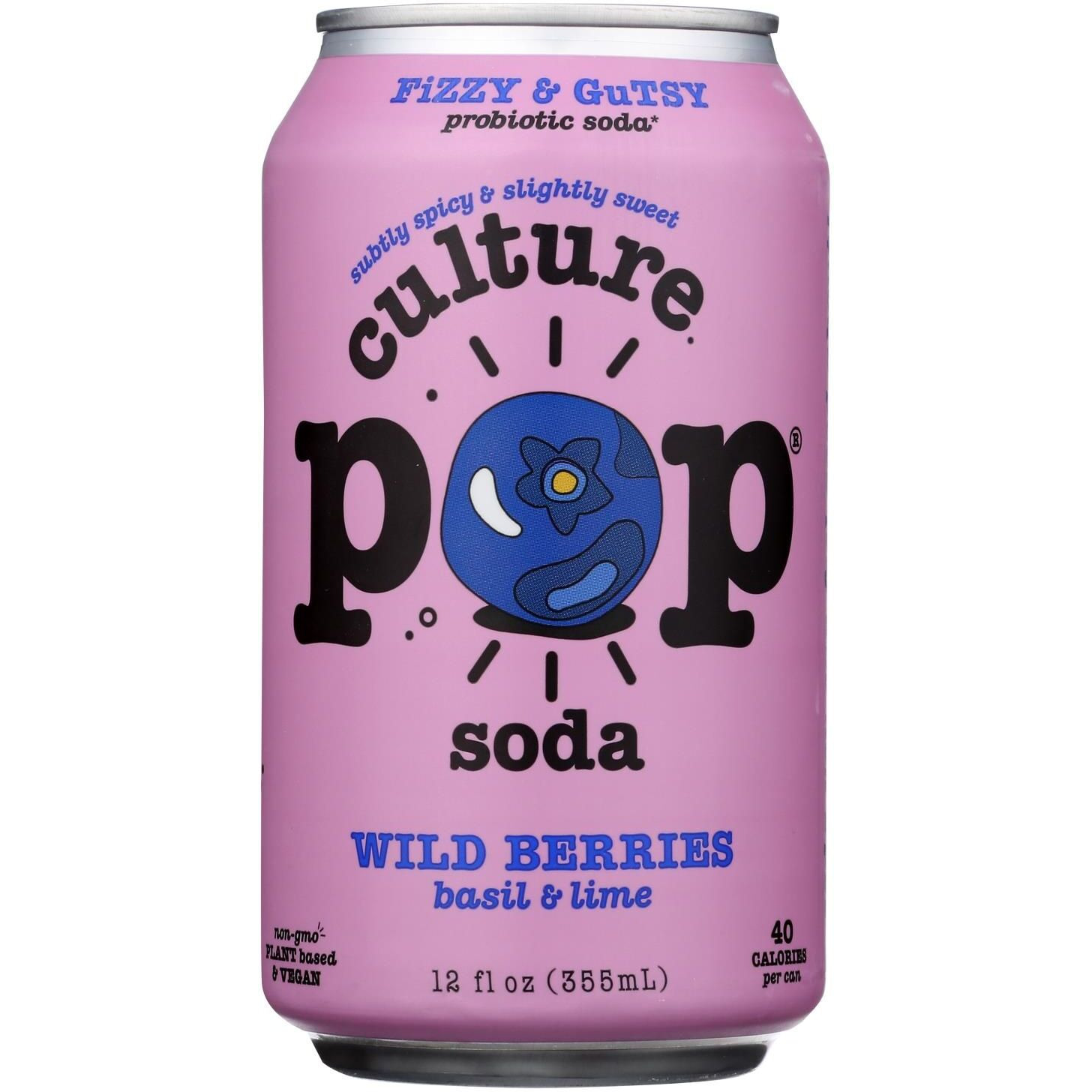 Culture Pop Soda - Soda Wild Berries - Case Of 6-412 Fz(D0102H54Shj)