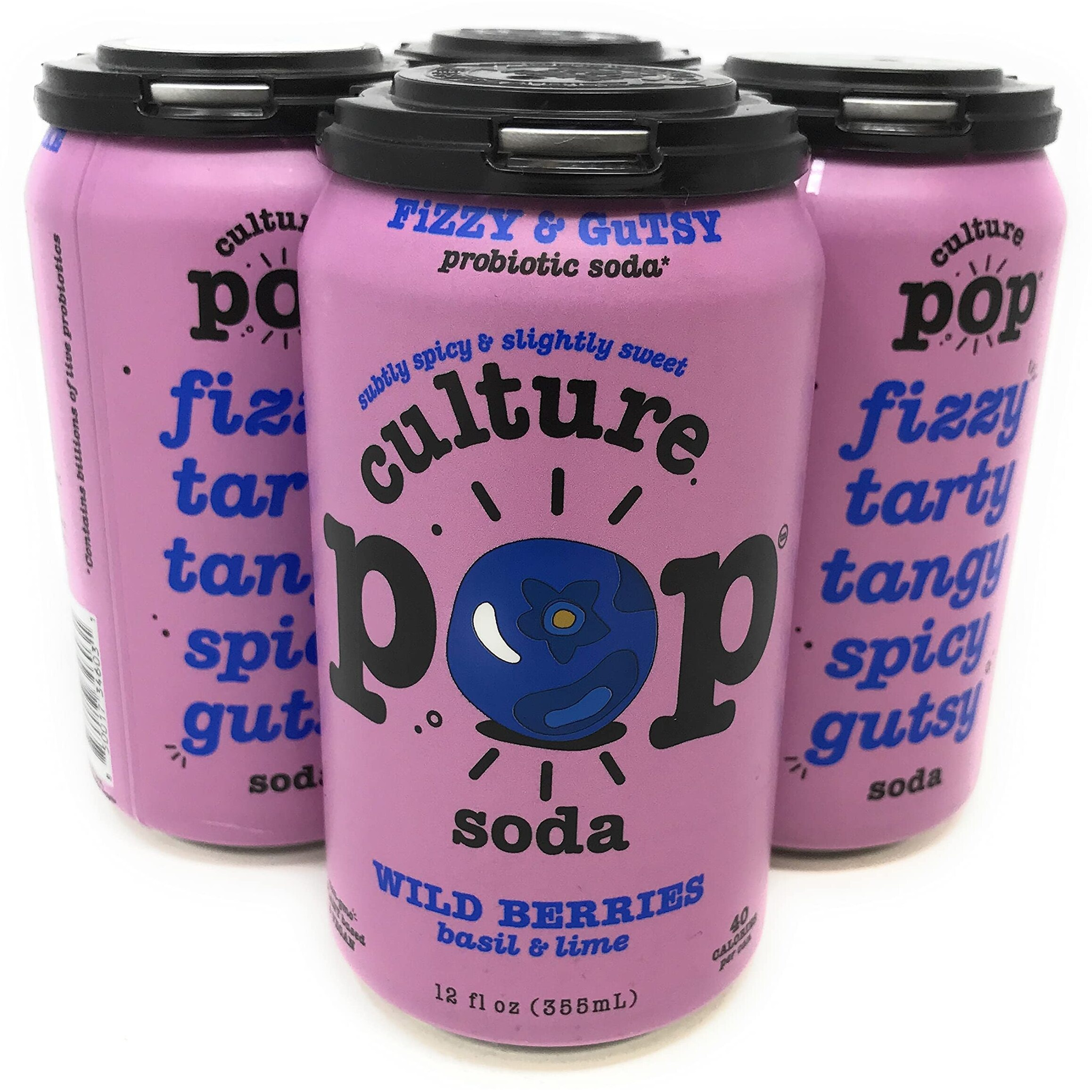 Culture Pop Soda - Soda Wild Berries - Case Of 6-412 Fz(D0102H54Shj)