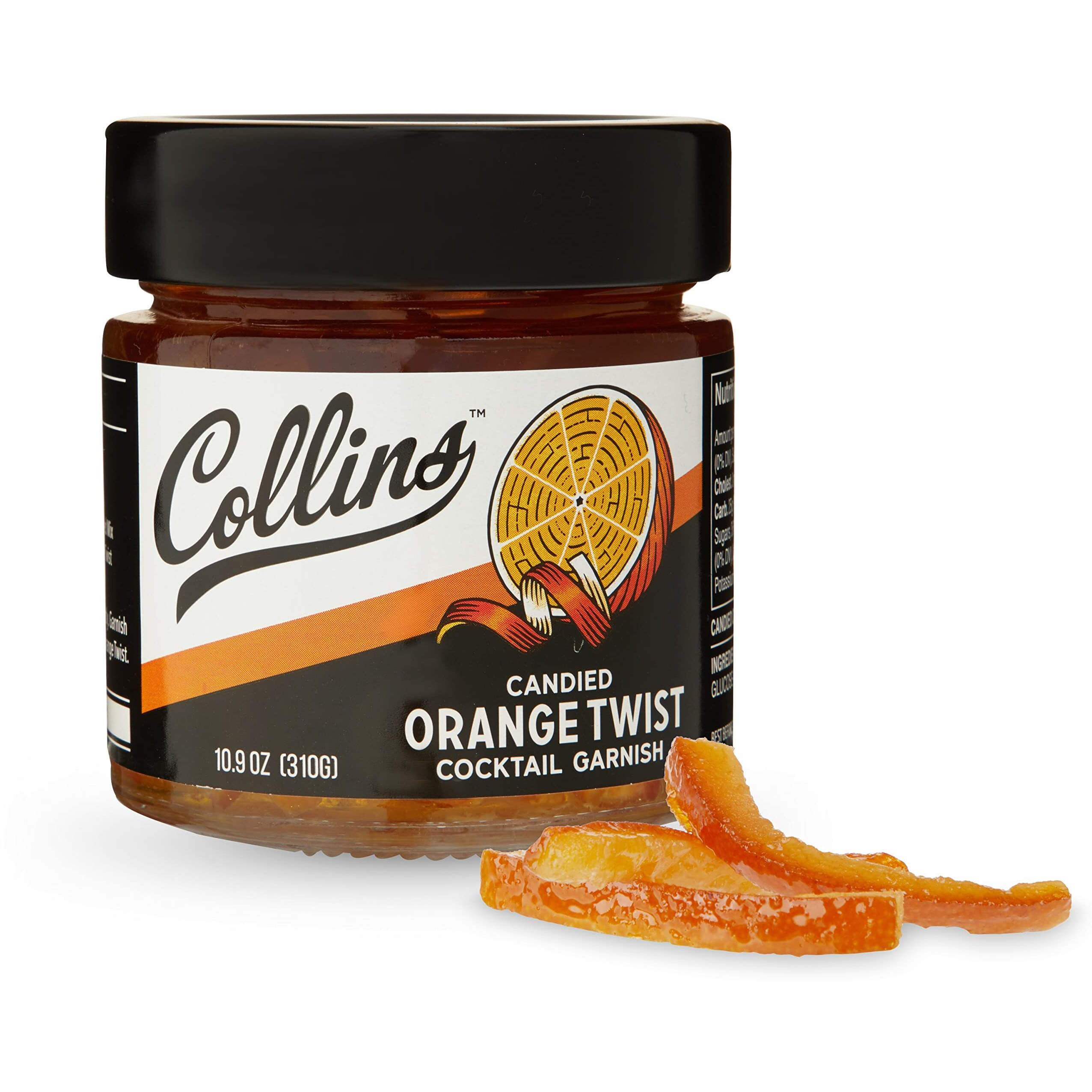 Collins Orange Twist In Syrup 10 Oz, (Pack Of 1)