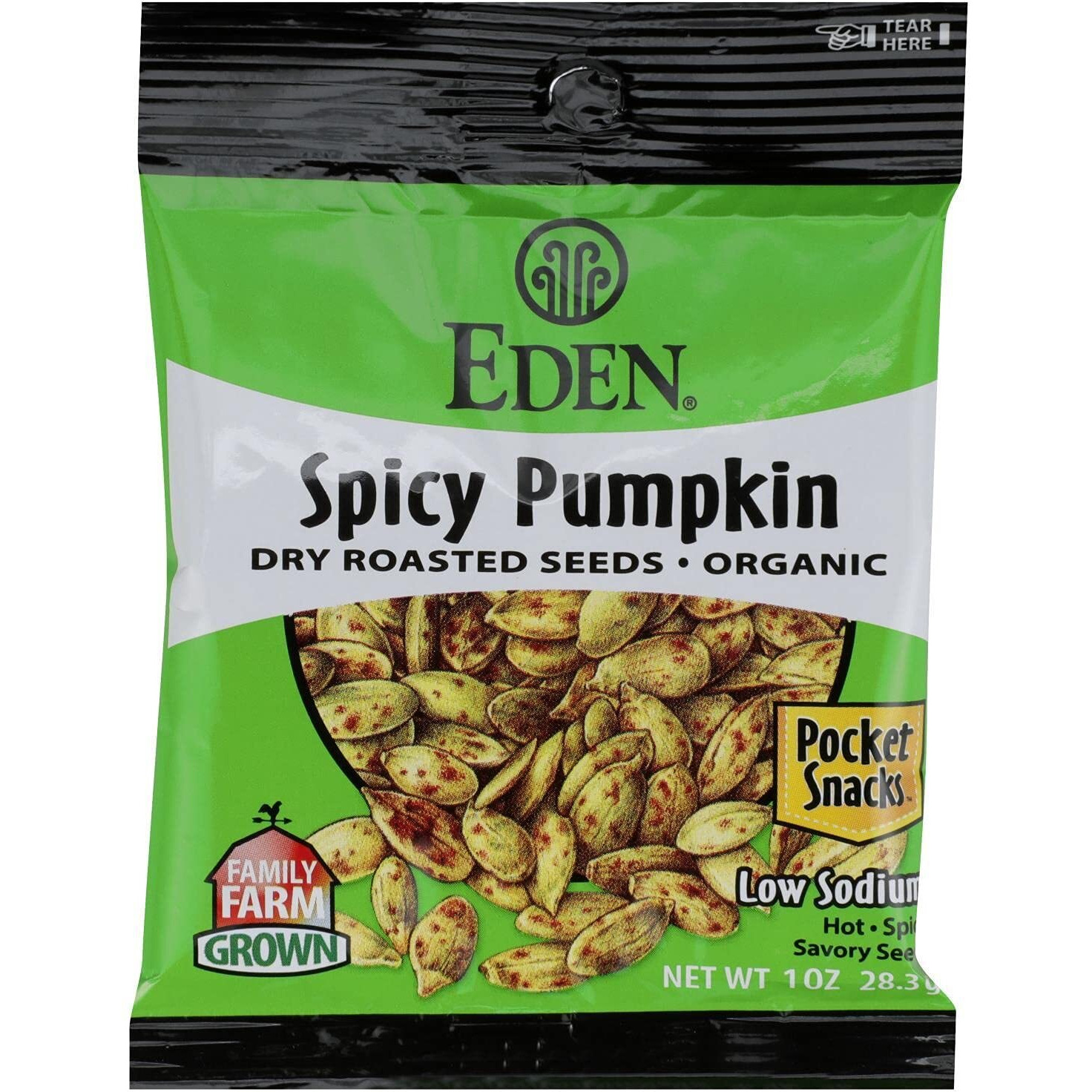 Eden Organic Pumpkin Seeds Dry Roasted And Salted (12X1 Oz)