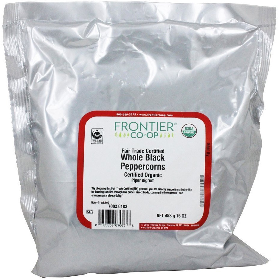 Frontier Whole Black Pprcorn Ft (1X1Lb )