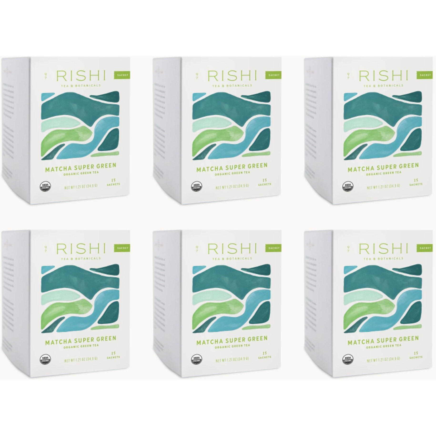 Rishi Tea Matcha Super Green (6X15 Bag)