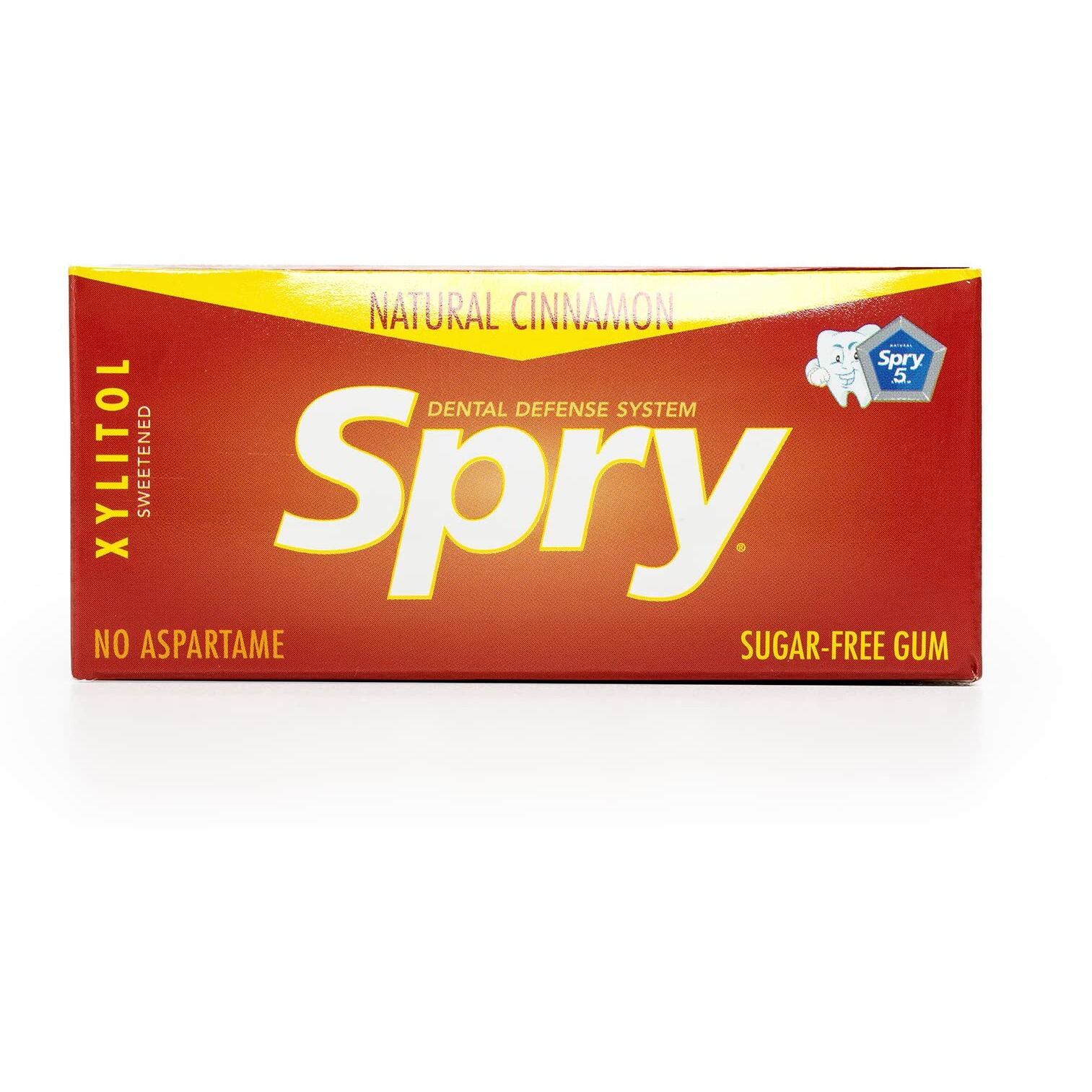 Spry Fresh Natural Xylitol Chewing Gum Dental Defense System Aspartame-Free Sugar Free Gum (Cinnamon, 10 Count Blister Cards - Pack Of 20)