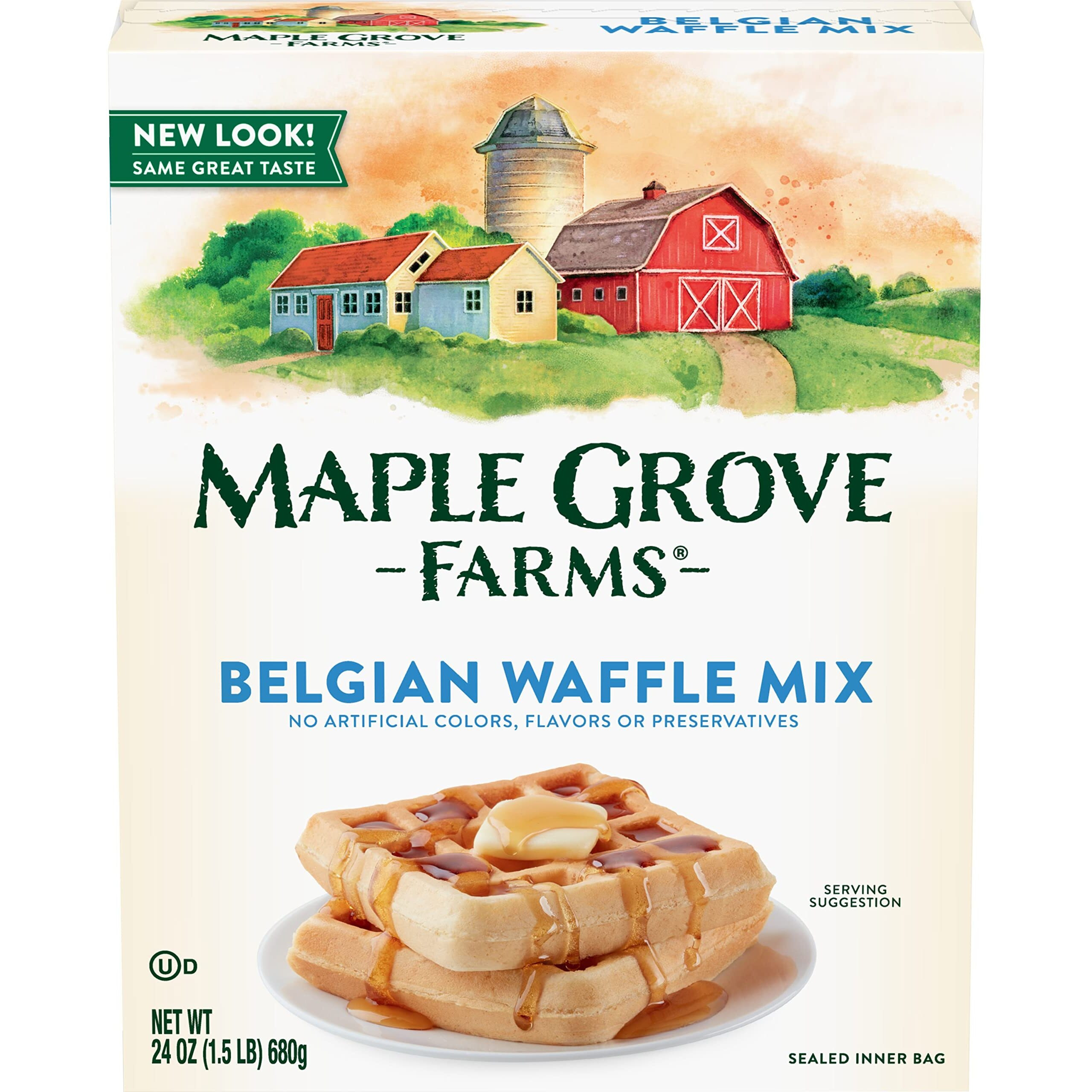 Maple Grove Farms Belgian Waffle Mix, 24 Ounce