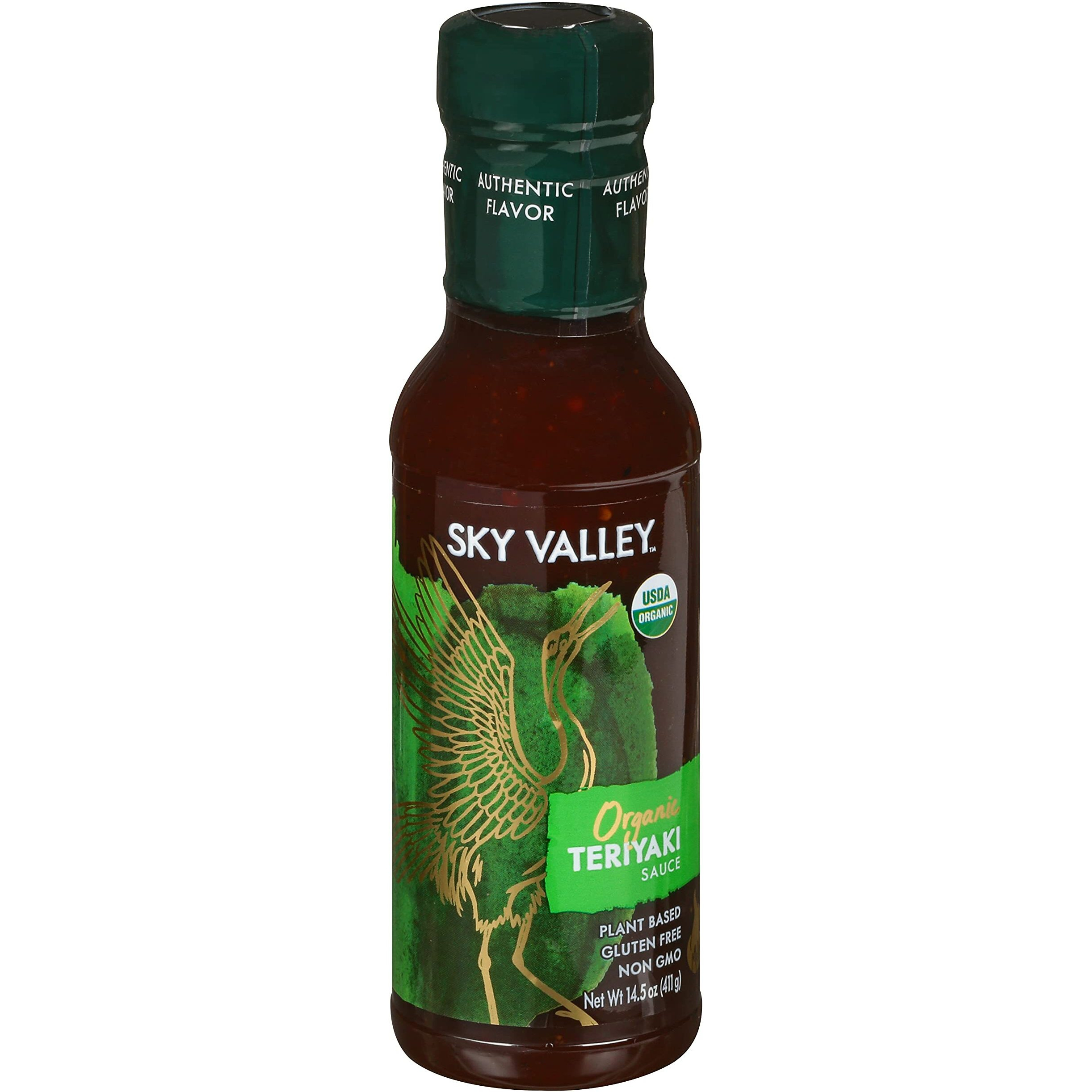 Sky Valley Organic Teriyaki Sauce - Gluten Free Teriyaki Sauce, Teriyaki Sauce Organic, Plant Based, Vegan, Non-Gmo, Usda Organic, Marinade & Dipping Sauce - 14.5 Ounce