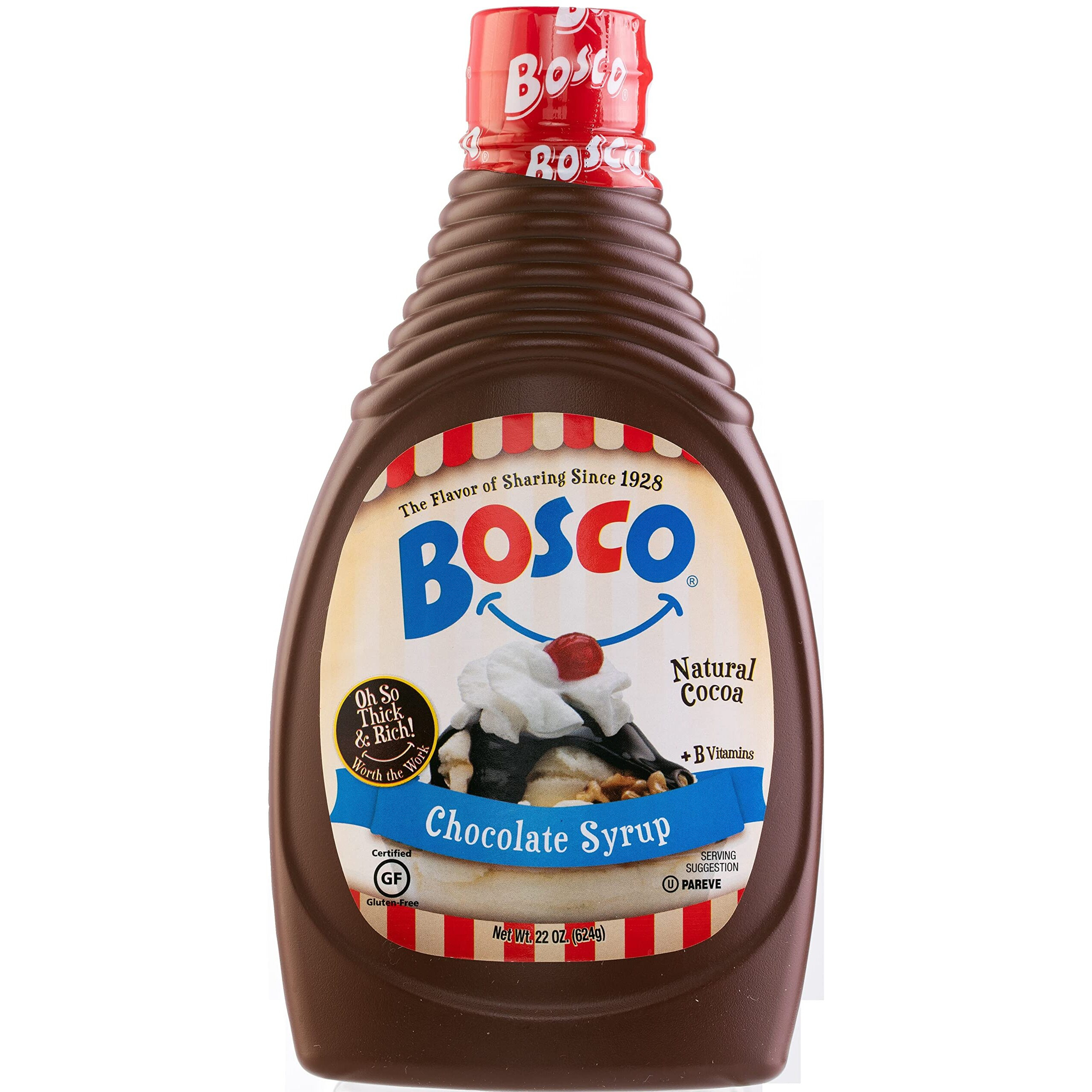 The Original Bosco Chocolate Syrup - 22 Oz Squeeze Bottle All Nature