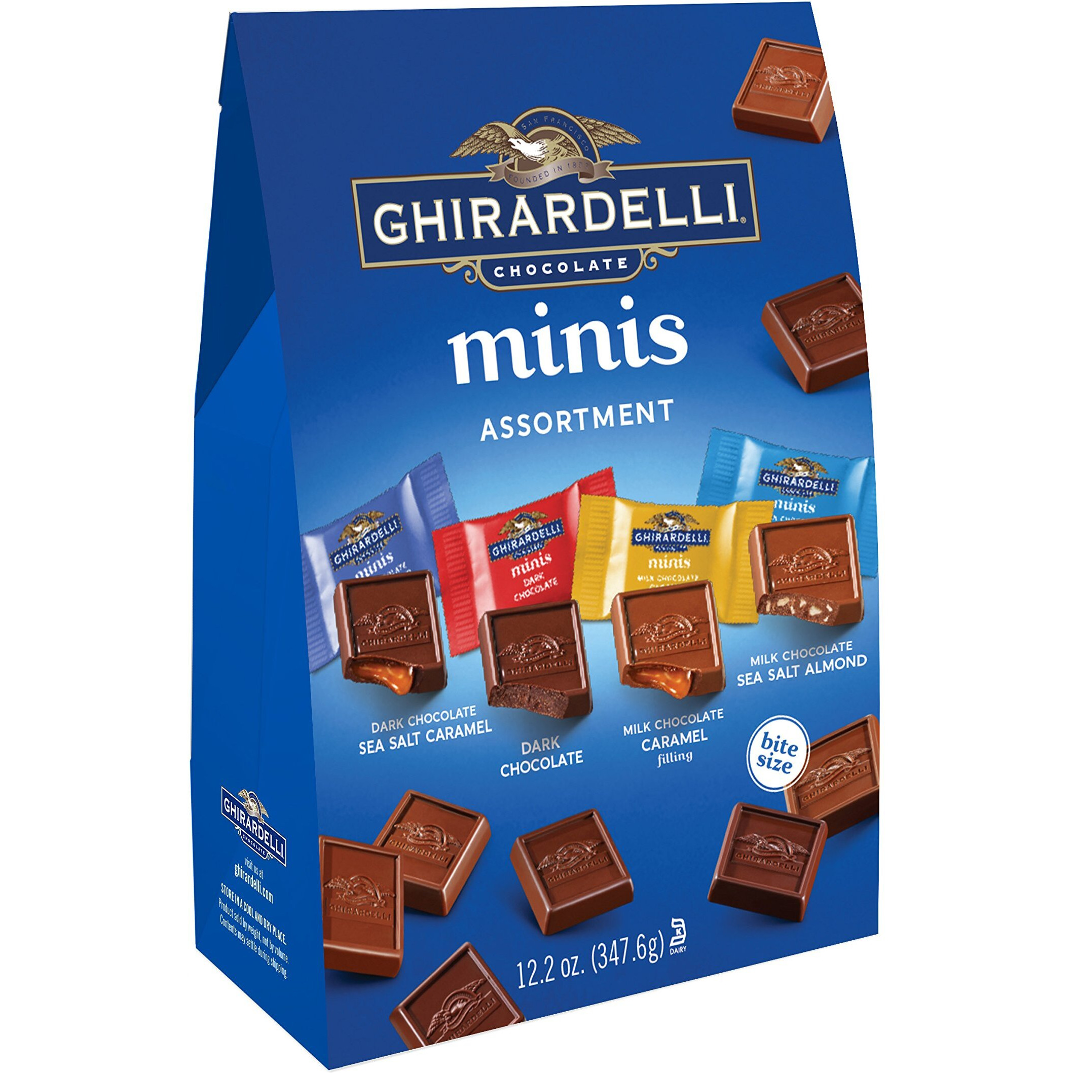 Ghirardelli Assorted Mini Squares Pouch, 12 Ounce, X-Large