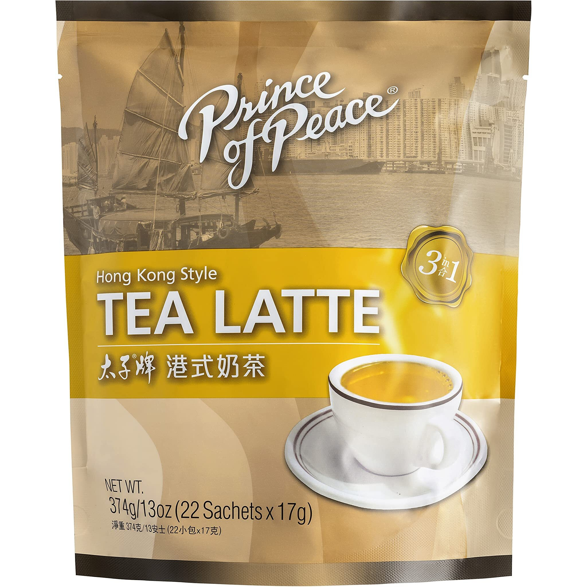Prince Of Peace 3 In 1 Hong Kong Style Tea Latte (22 Sachets)