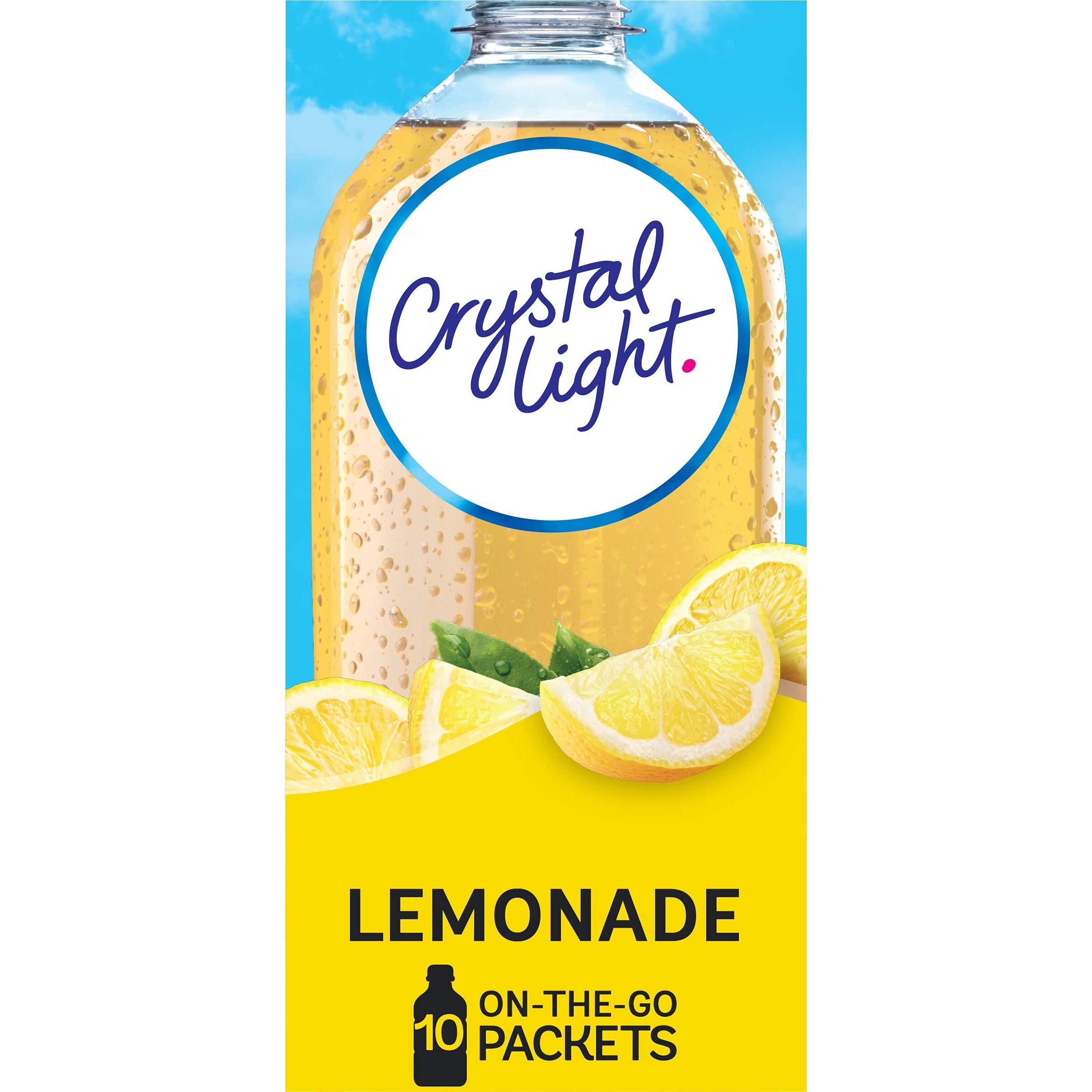 Crystal Light Sugar-Free Lemonade Drink Mix (60 On-The-Go Packets)10 Count (Pack Of 6)