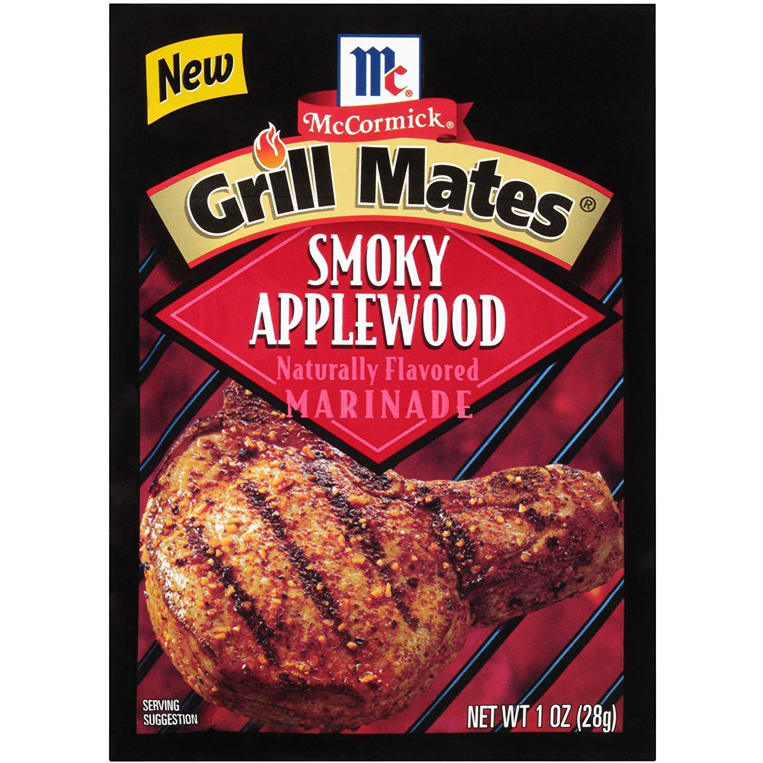 Mccormick Grill Mates Smoky Applewood Marinade Mix, 1 Oz (Pack Of 12)