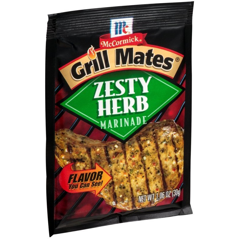 Mccormick Grill Mates Zesty Herb Marinade Mix, 1.06 Oz (Pack Of 12)