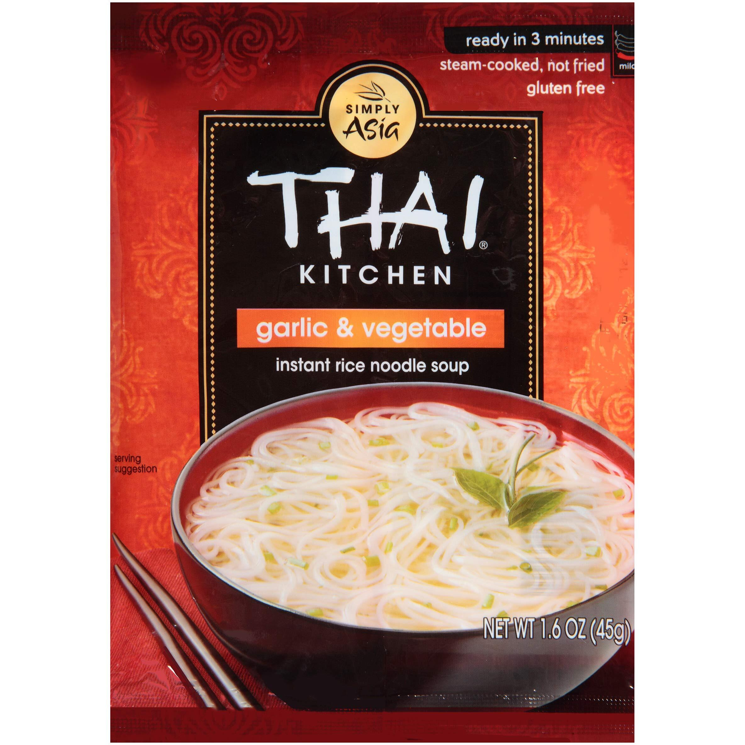 Thai Kitchen Instant Rice Noodle Soup, Garlic And Vegetables, 1.6-Ounce Unit (Pack Of 12)