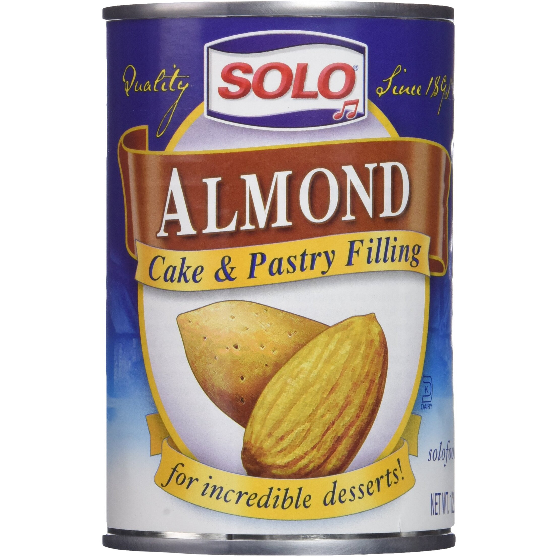 Solo Almond Cake And Pastry Filling 12.5Oz, 2 Cans
