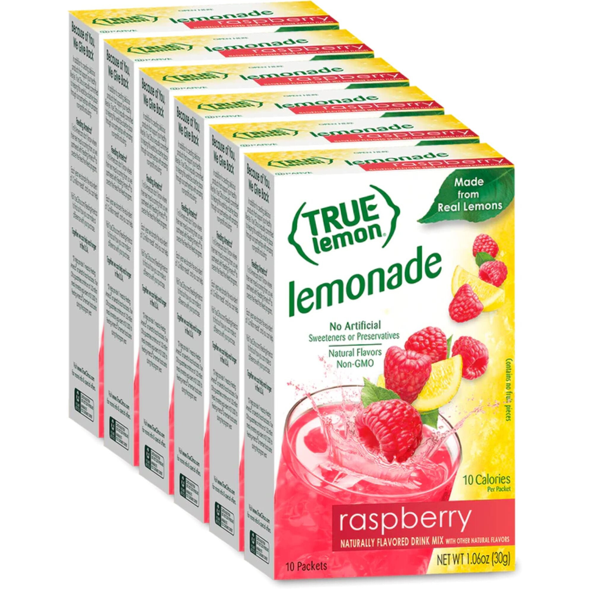 True Lemon Raspberry Lemonade 10-Count (Pack Of 6)