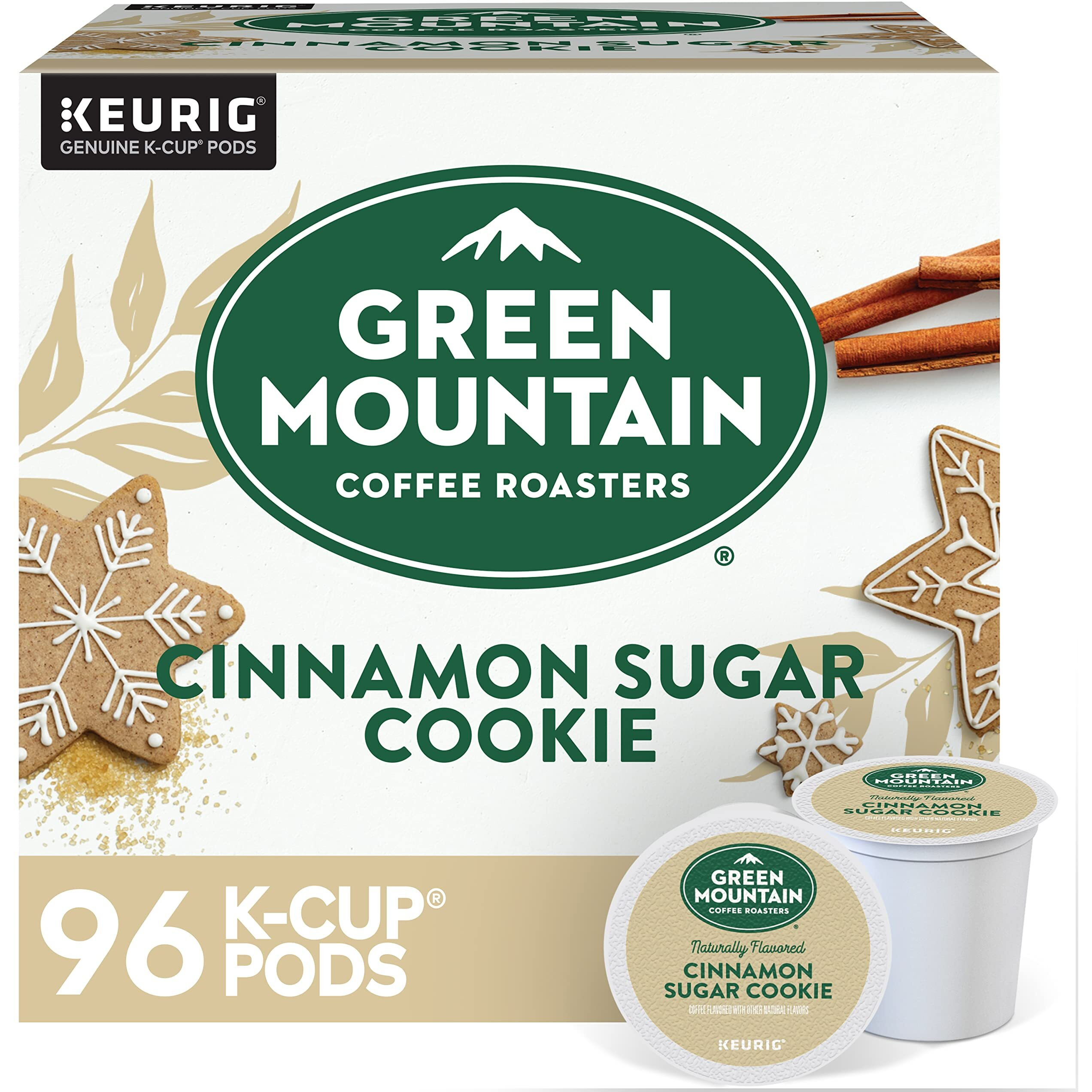 Green Mountain Coffee Roasters Cinnamon Sugar Cookie Keurig Single-Serve K-Cup Pods, Light Roast Coffee, 96 Count (4 Packs Of 24)