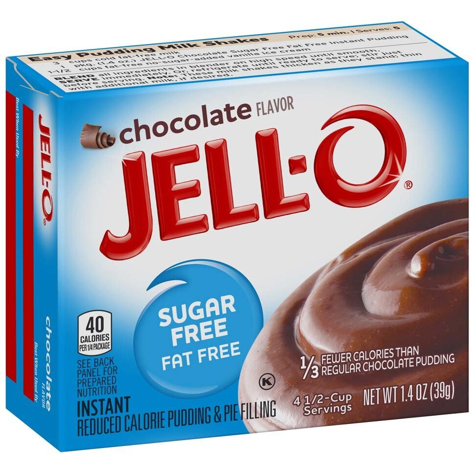 Jell-O Sugar-Free Chocolate Instant Pudding Mix 1.4 Ounce Box (Pack Of 6)