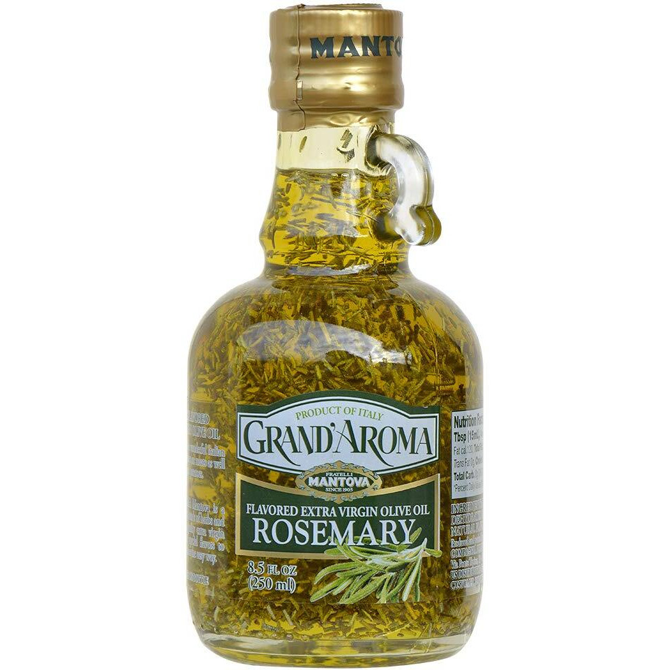 Mantova Grandaroma Flavored Extra Virgin Olive Oil, Rosemary, 8.48 Ounce