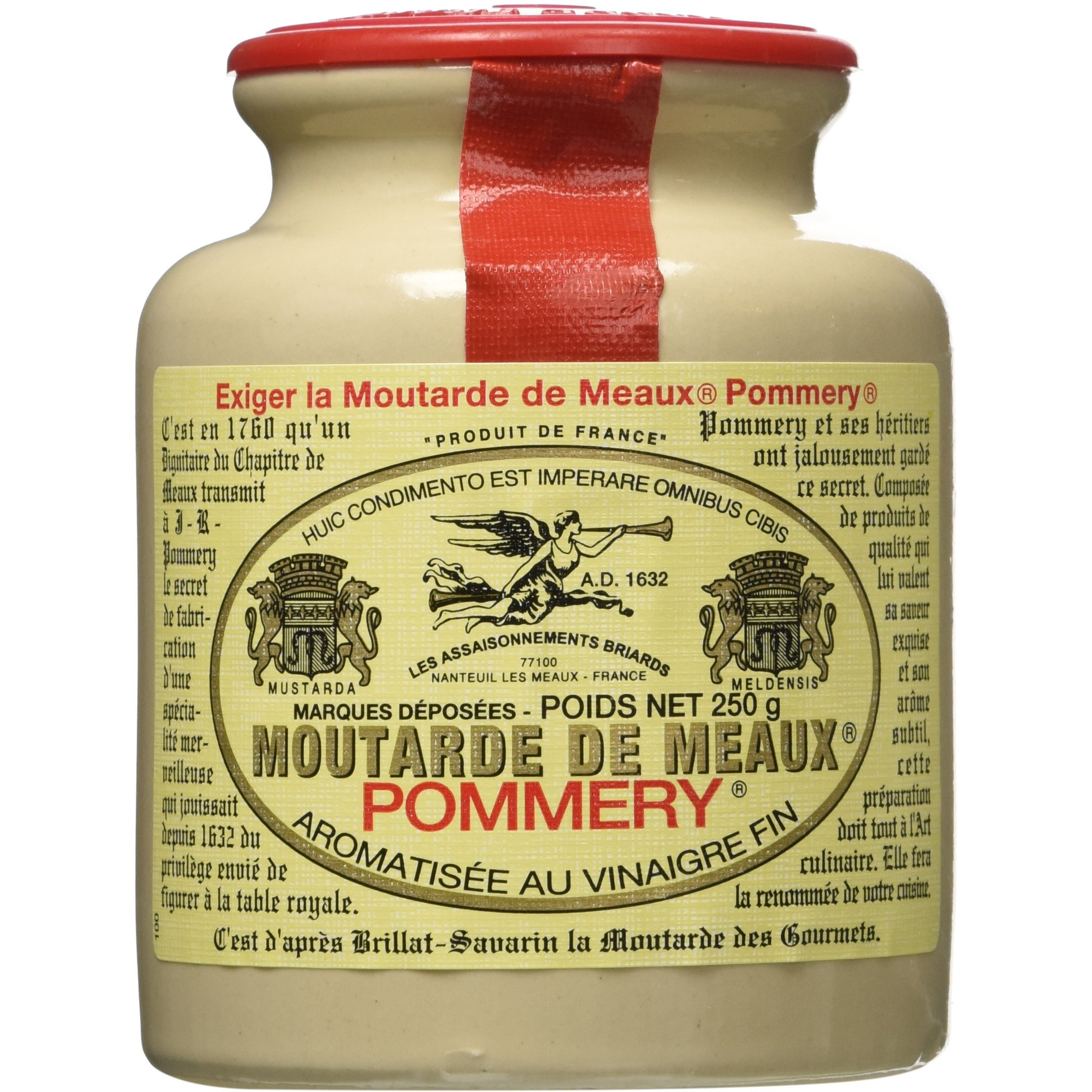 Pommery Meaux Mustard Stone Jar, 8.8-Ounce