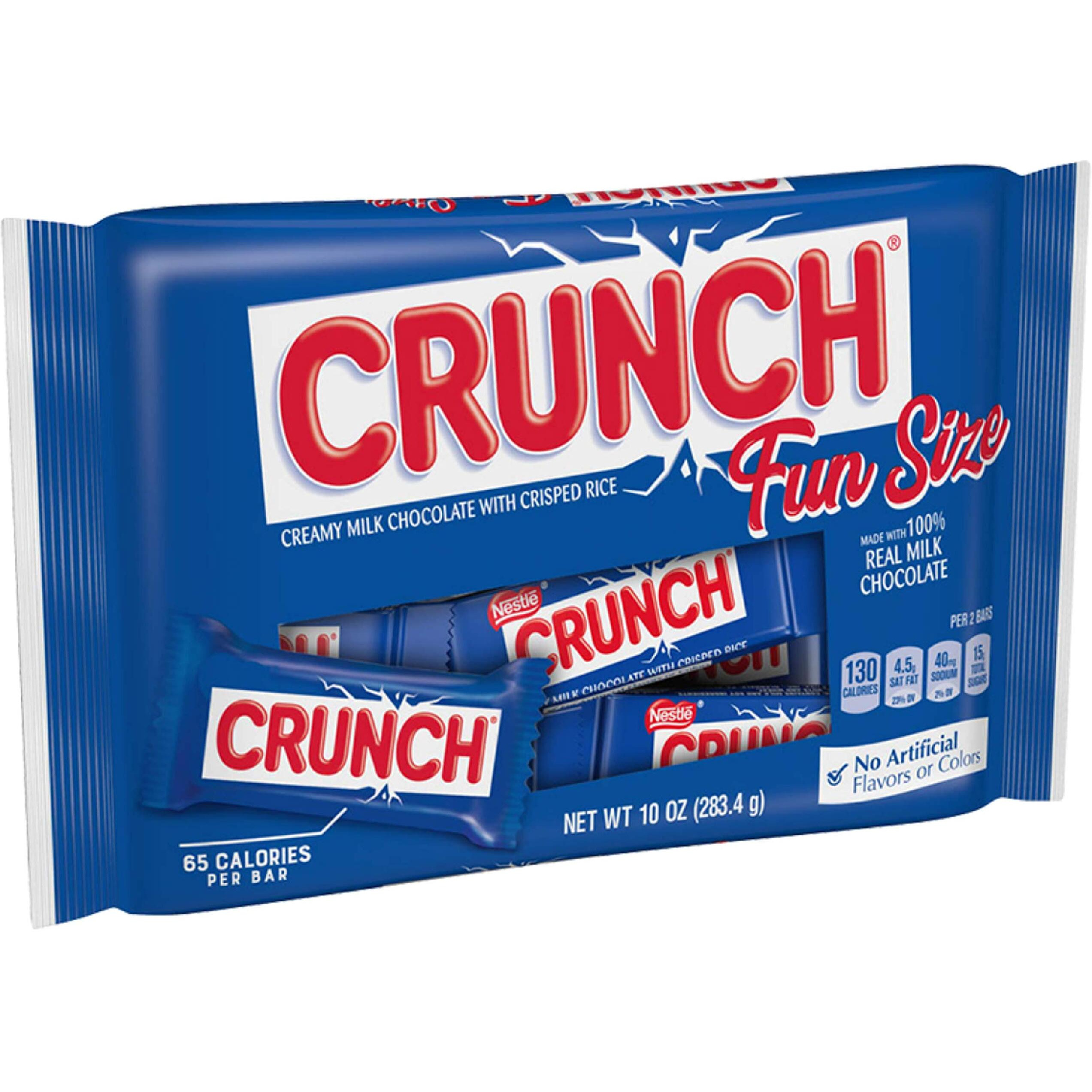 Crunch Chocolate Bar, Fun Size, 1 Bag, 11 Oz
