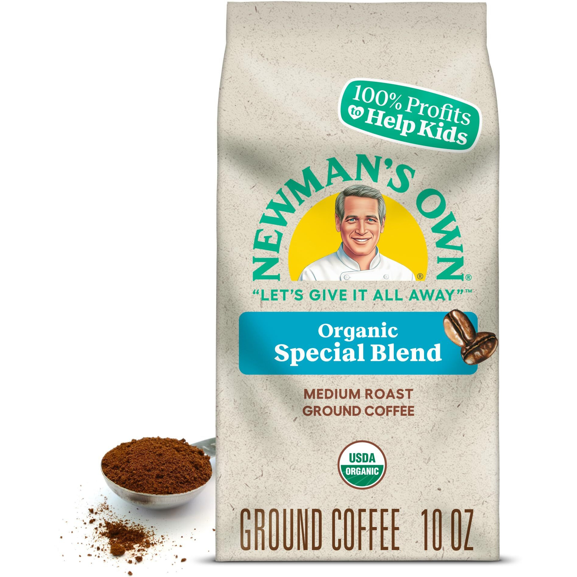 Newmans Own Organics Newmans Special Blend, Medium Roast Ground Coffee, 10Oz