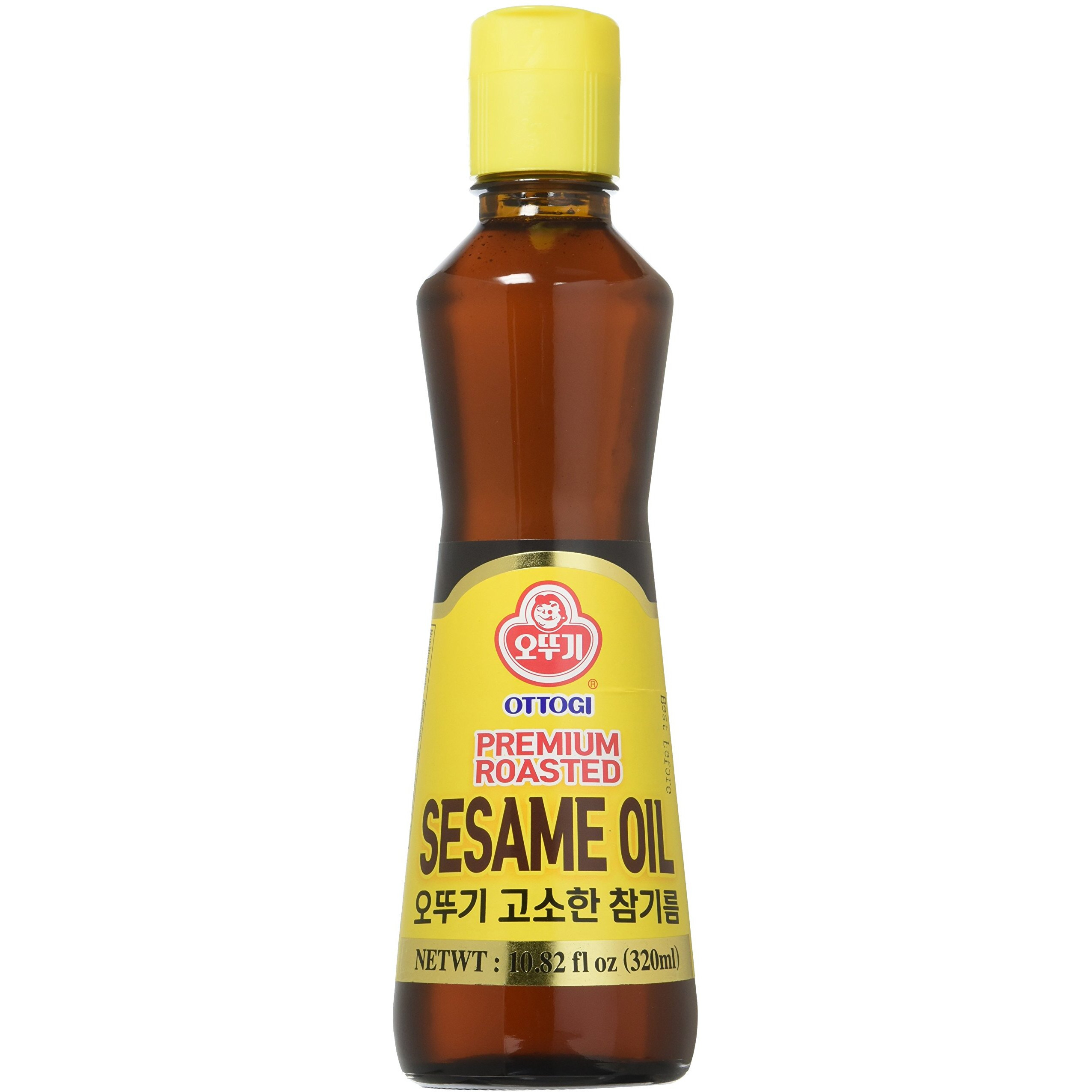 [Ottogi] Premium Roasted Sesame Oil, 100% Pure Sesame Oil, Tradtional Korean Style Oil (10.82 Fl Oz. 320Ml)