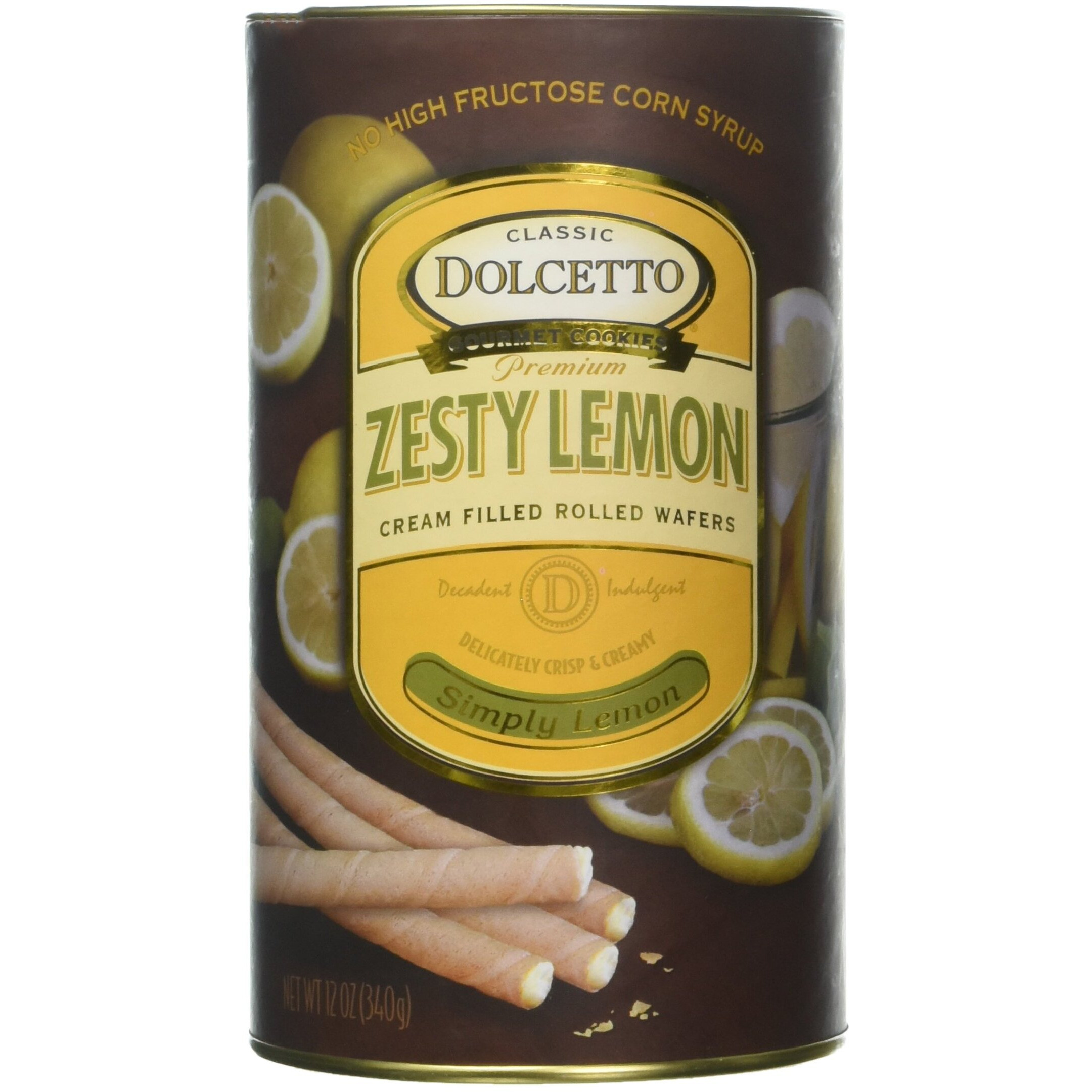 Dolcetto Dolcetto Wafer Rolls Lemon, 12 Oz