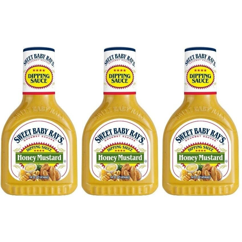 Sweet Baby Ray's Honey Mustard Dipping Sauce, 14 Oz (Pack Of 3)