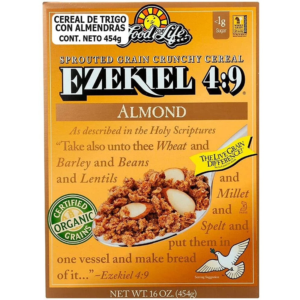 Food For Life Ezekiel 49 Organic Sprouted Grain Cereal - Almond - 16 Oz
