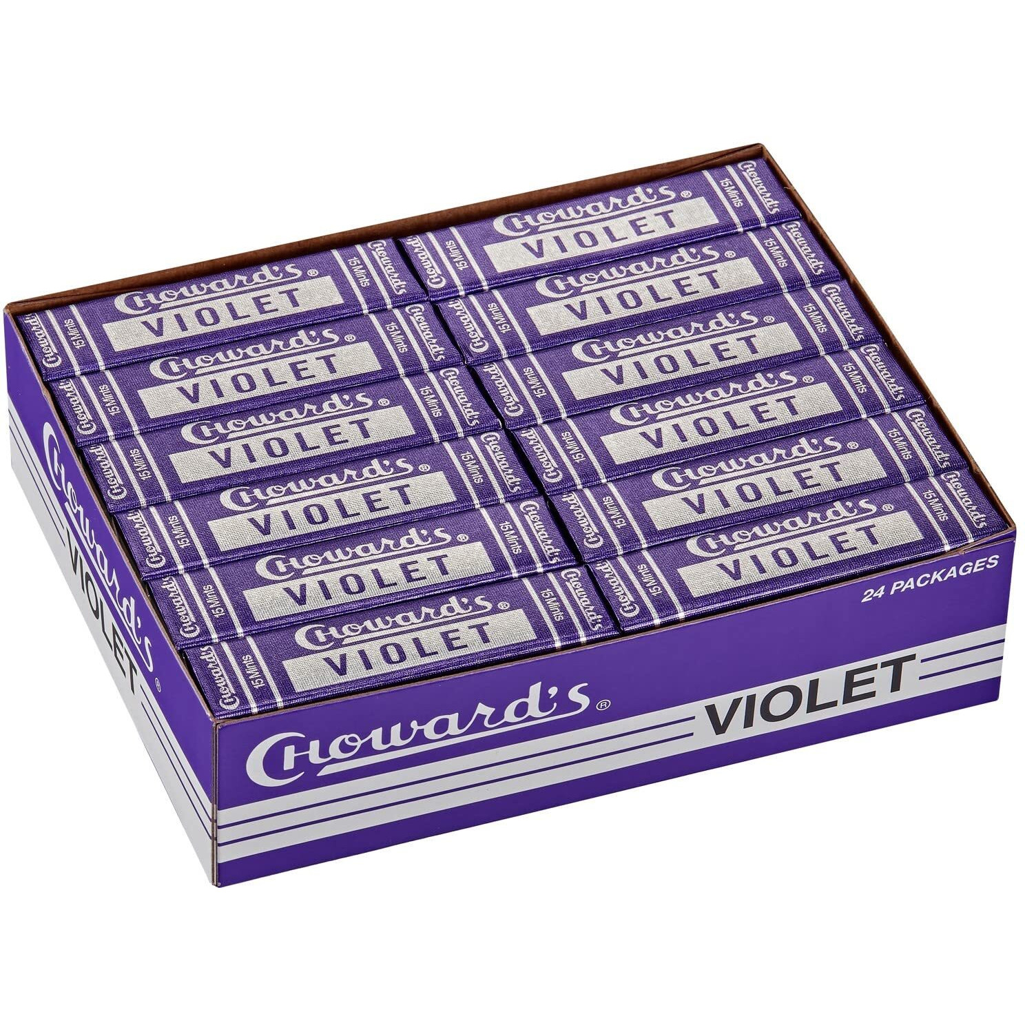 Choward's Violet Mints Candy (Pack Of 24)