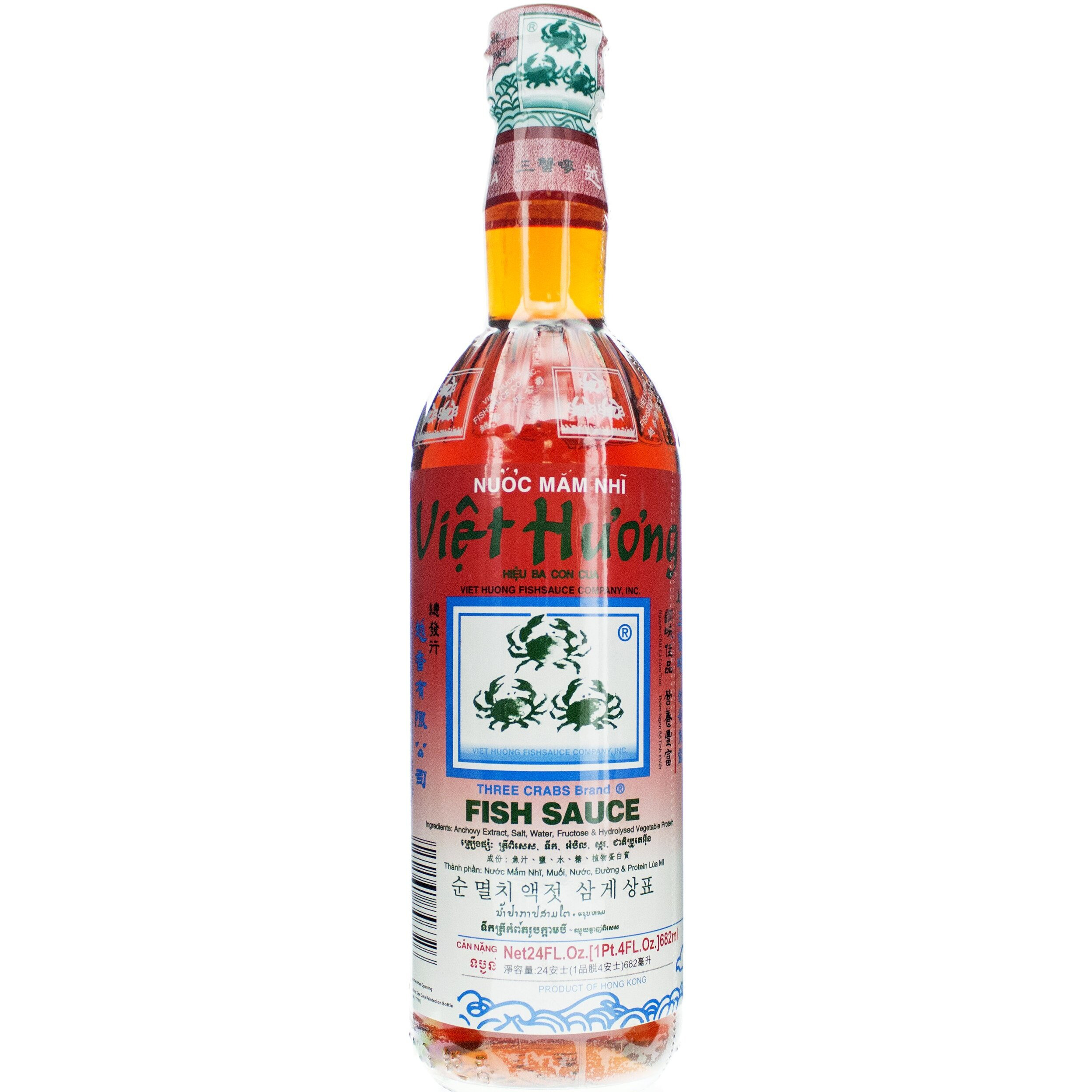 Three Crabs Brand Fish Sauce, 24-Ounce Bottle