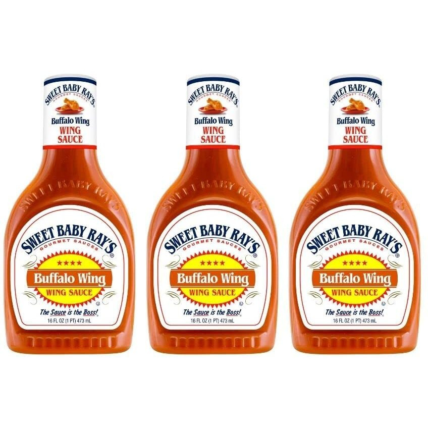 Sweet Baby Ray's Wing Sauce & Glaze - Buffalo Wing - 16 Fl Ounce Bottles - Pack Of 3