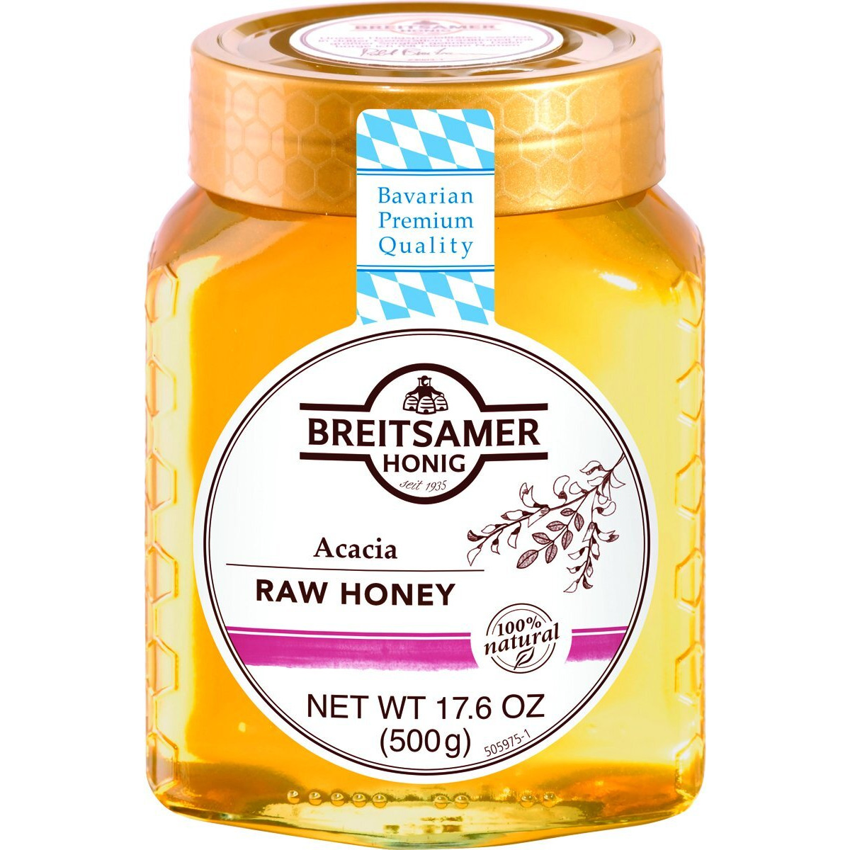 Breitsamer, Acacia Raw Honey, 17.6 Oz
