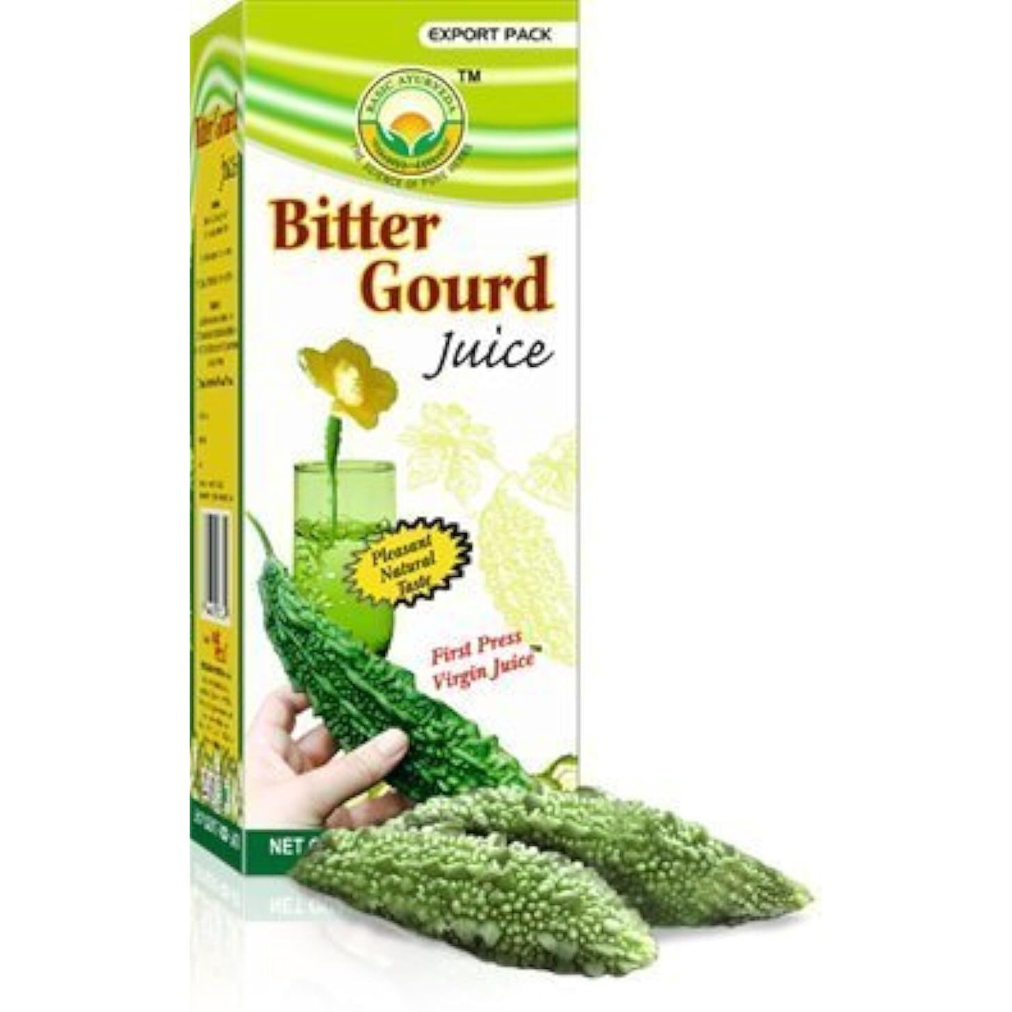 Basic Ayurveda Bitter Gourd Juice, Karela Juice, 16.23 Fl Oz (480Ml), No Sugar Or Artificial Colors Added