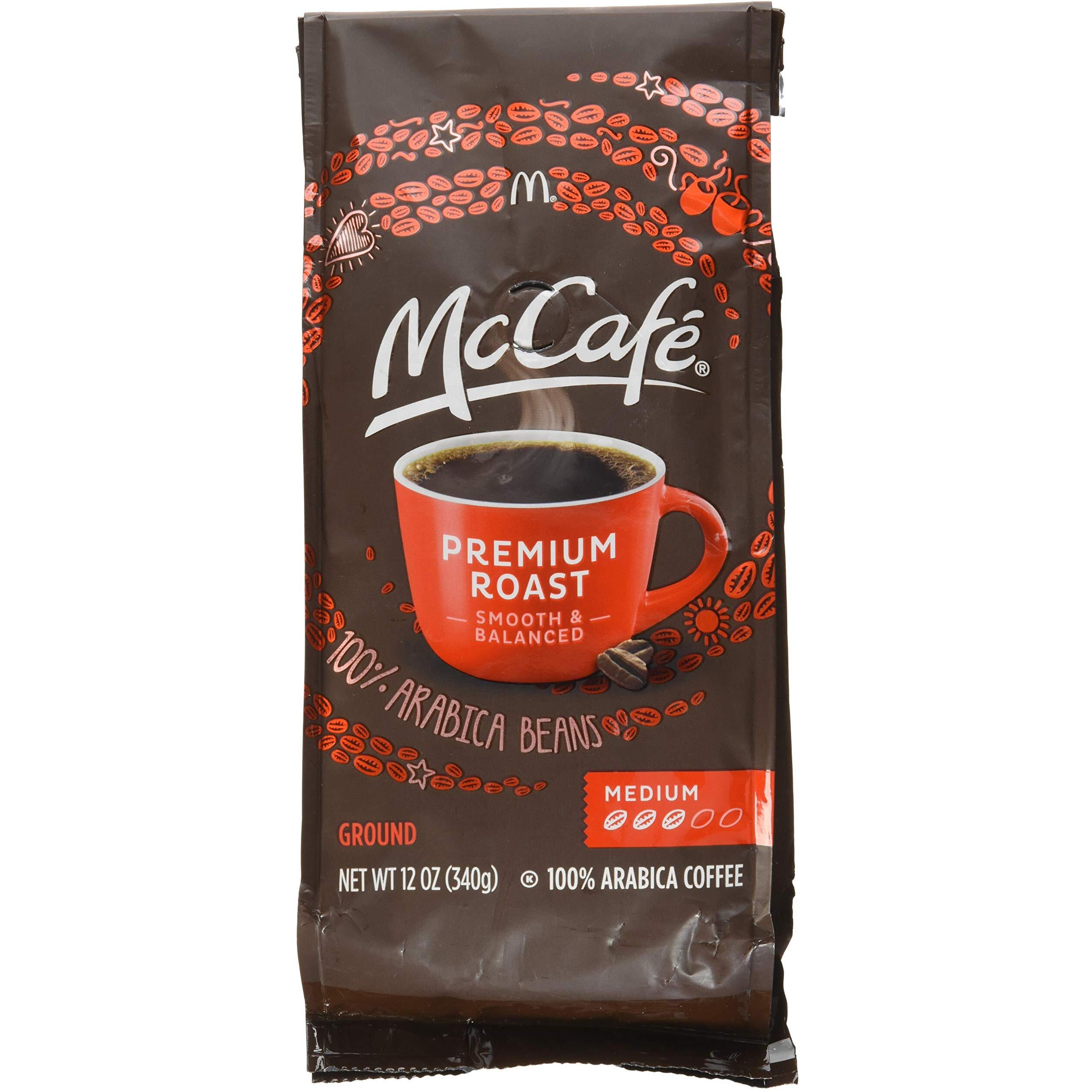 Mcdonalds Mccafe Premium Roast Ground Coffee Bag 12.Oz (Pack Of 2) (Premium Roast - Medium) By Mccafe