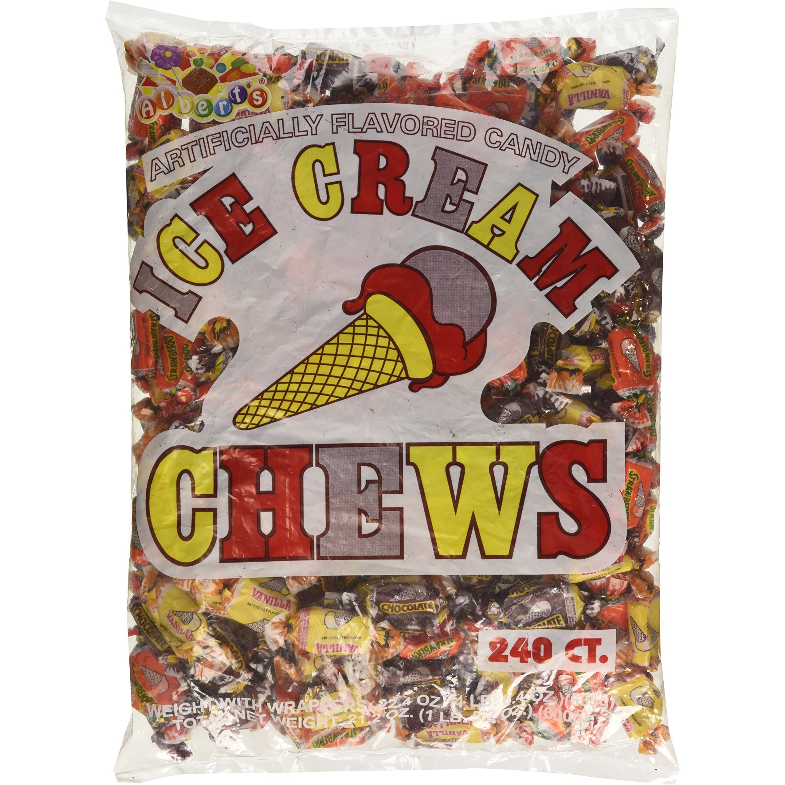 Albert's Chews Ice Cream 240 Piece Bag