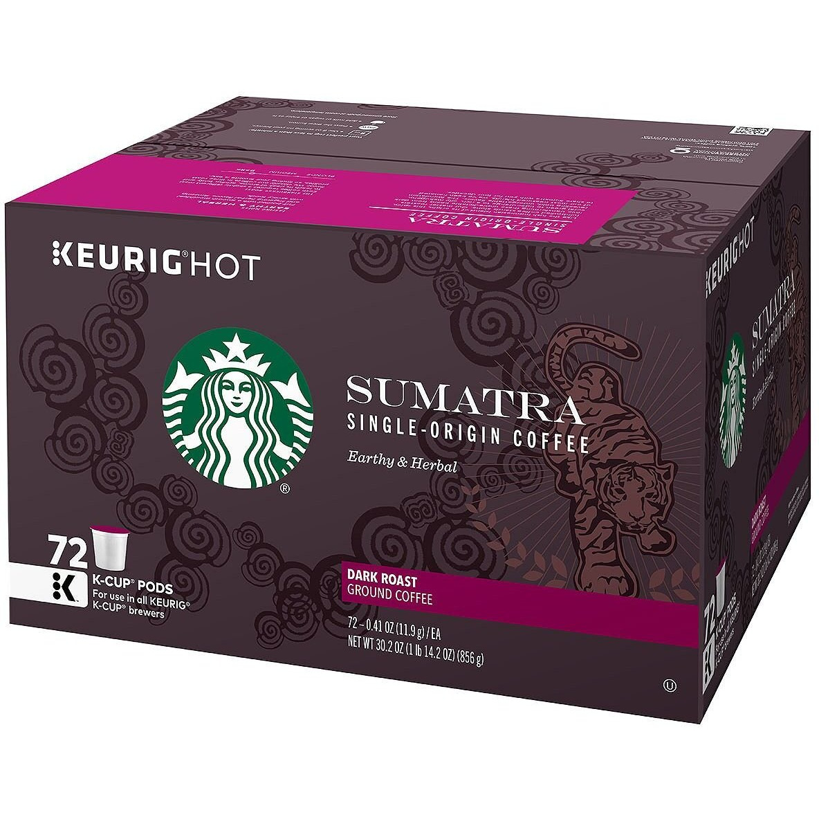 Starbucks 72 Count Sumatra Coffee, 0.41 Ounce