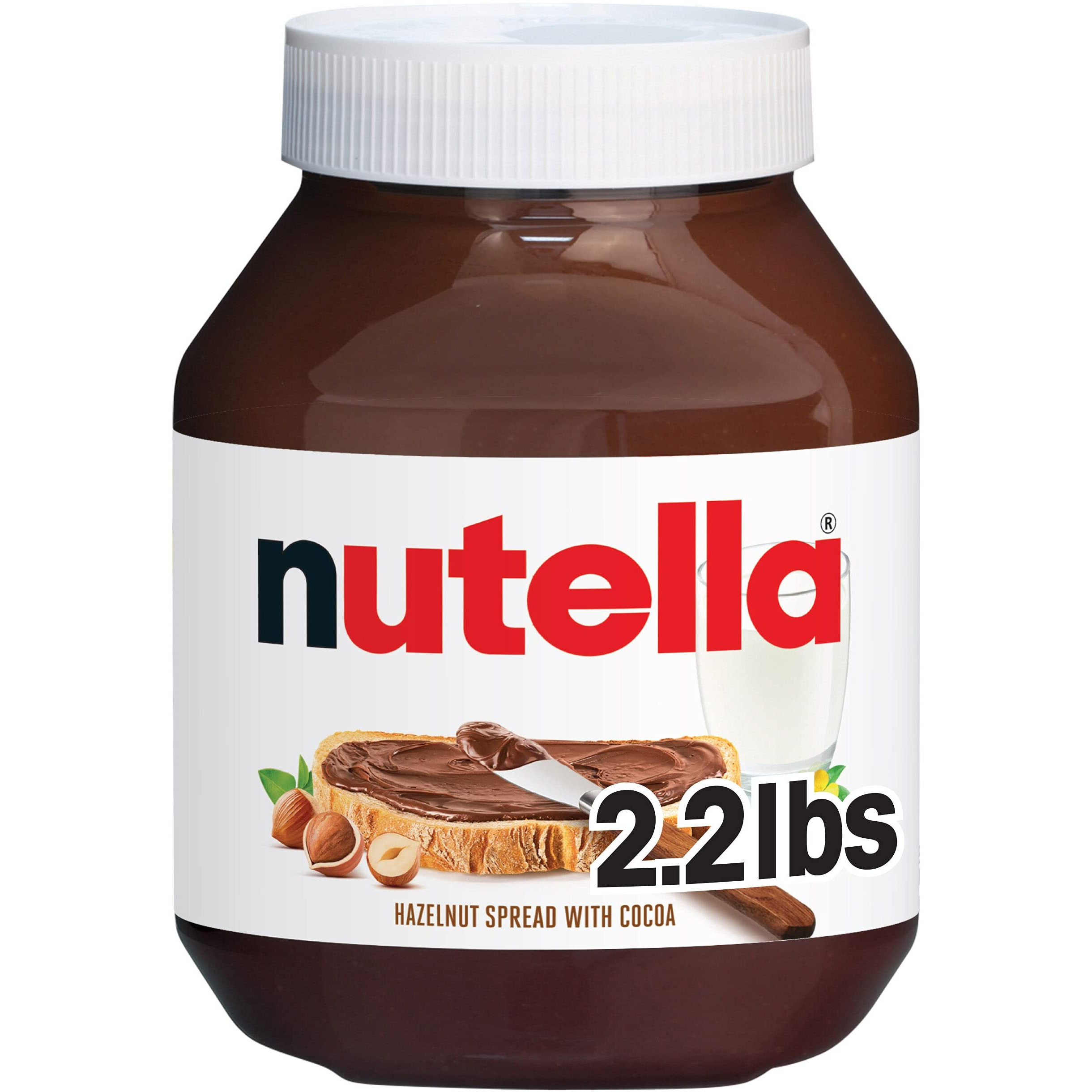 Nutella Hazelnut Spread With Cocoa For Breakfast, 35.3 Oz Jar