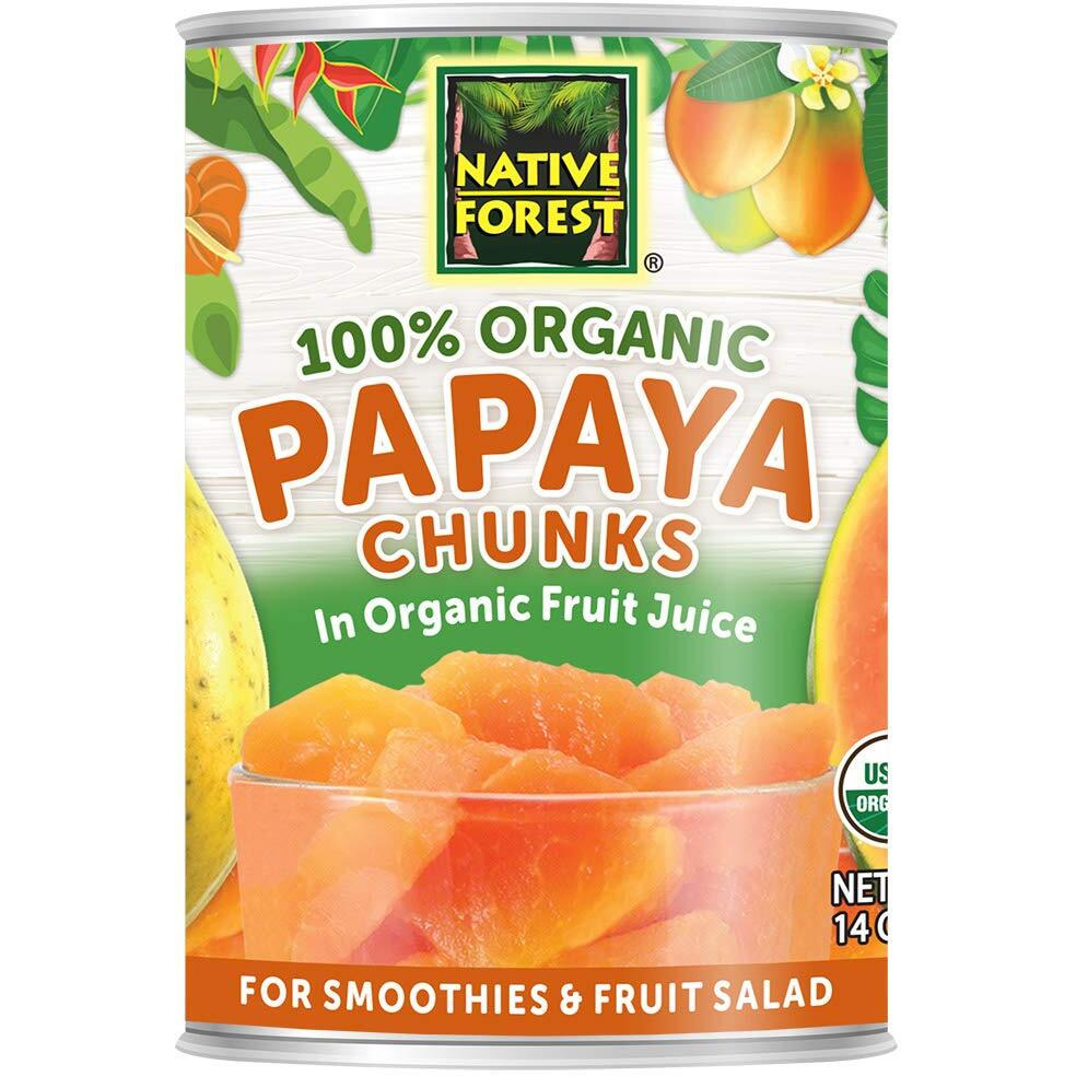 Native Forest Organic Papaya Chunks 14-Ounce (Pack Of 6)