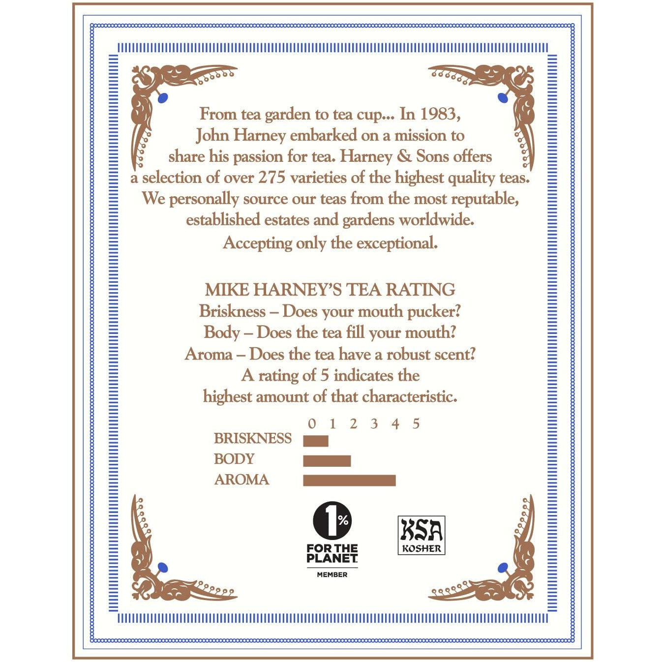 Harney & Sons Paris Black Tea Sachet Collection, All Natural - Classic Tin Of 20 Sachets, 1.4 Ounce 20 Count (Pack Of 3)